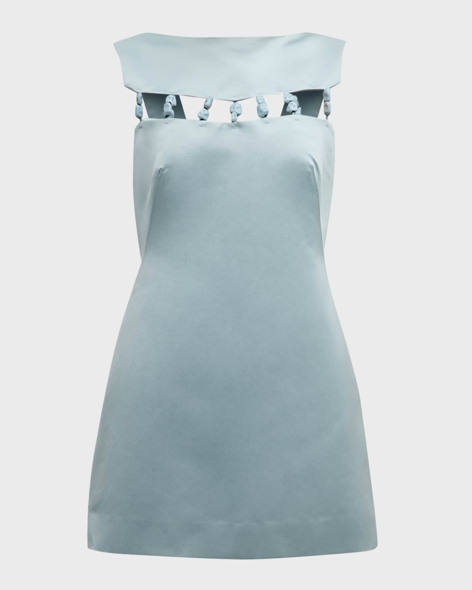 Cult Gaia Ember Embellished Cutout Sleeveless Mini Dress