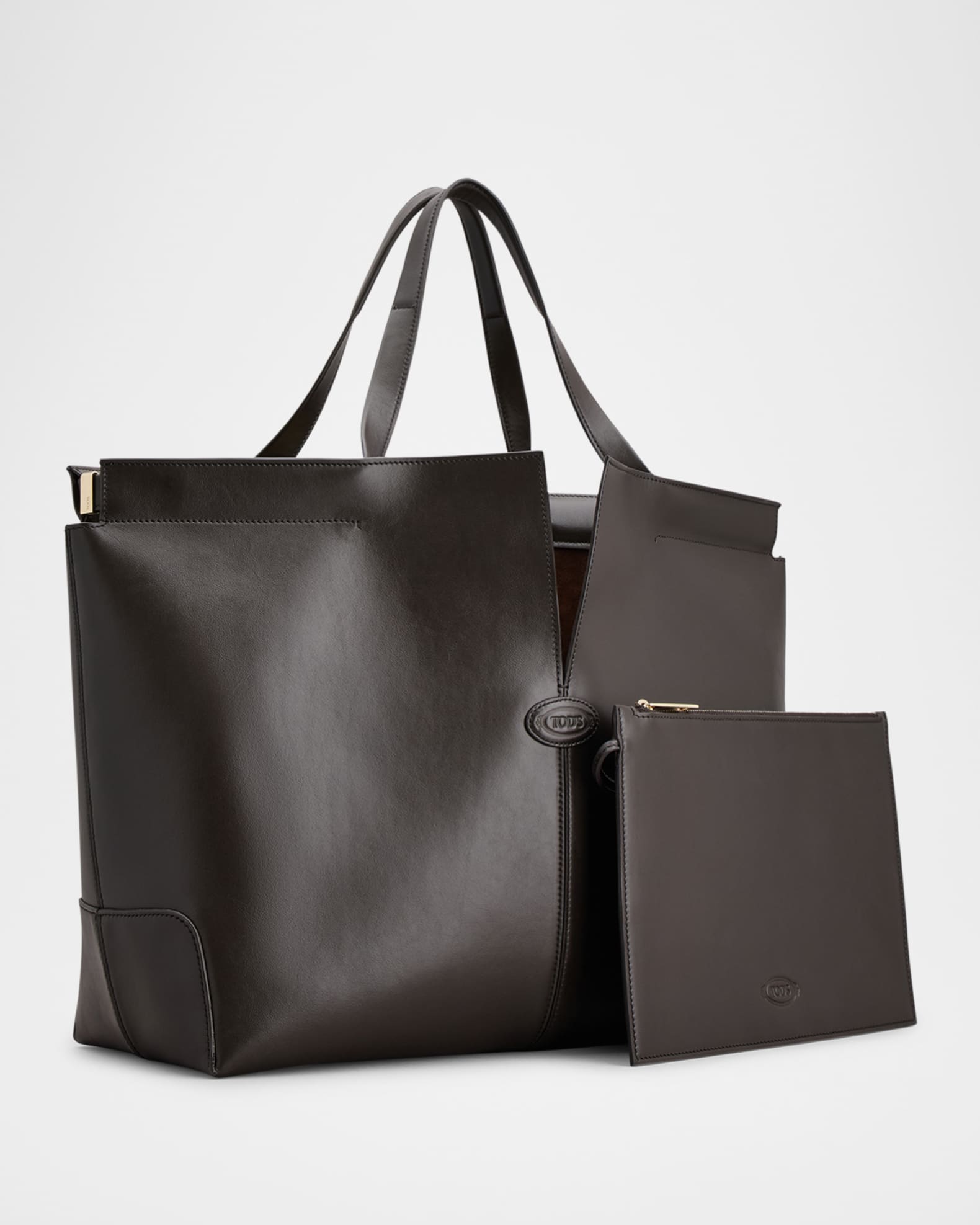 Handmade Italian Calf Leather Tote Bag With Adjustable Strap, Minimalist  Flap Closure - Etsy