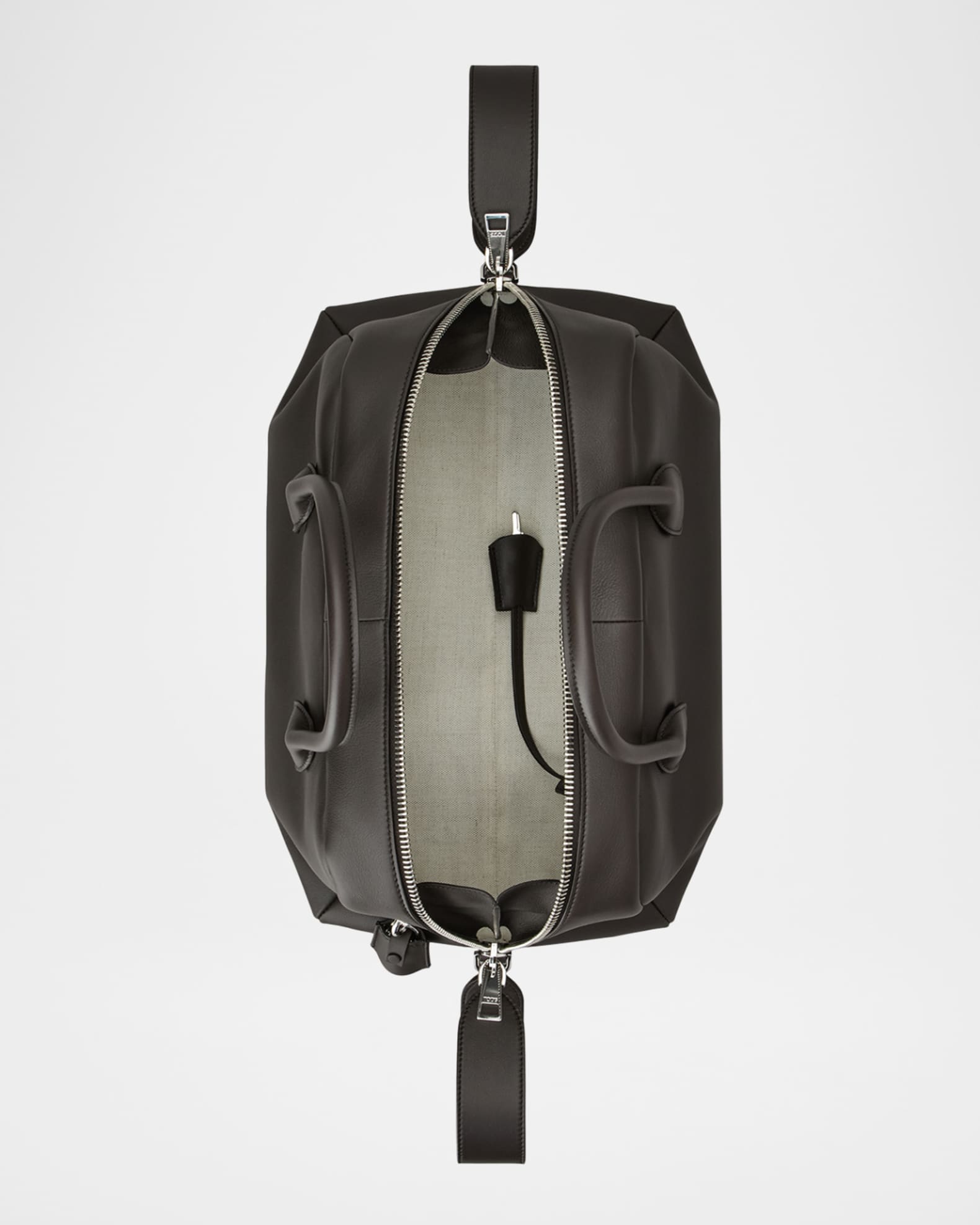 TOD'S（トッズ）☆AOZ BAULETTO PICCOLO Tod's Bauletto Zip Leather Top-Handle Bag | Neiman Marcus