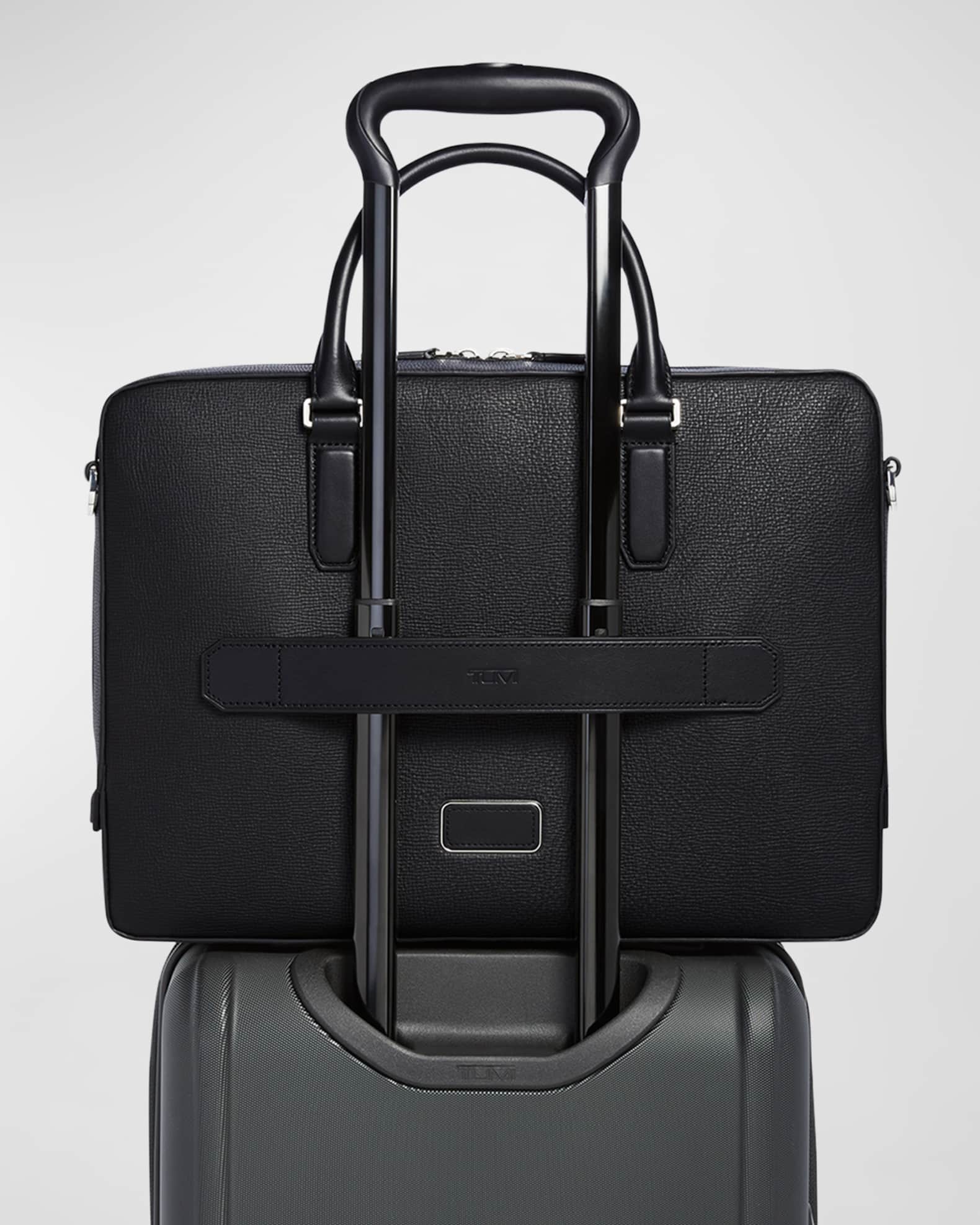 【12月スーパーSALE 15%OFF】 Leather Zip Vincenzo Tumi Briefcase Marcus Neiman | バッグ