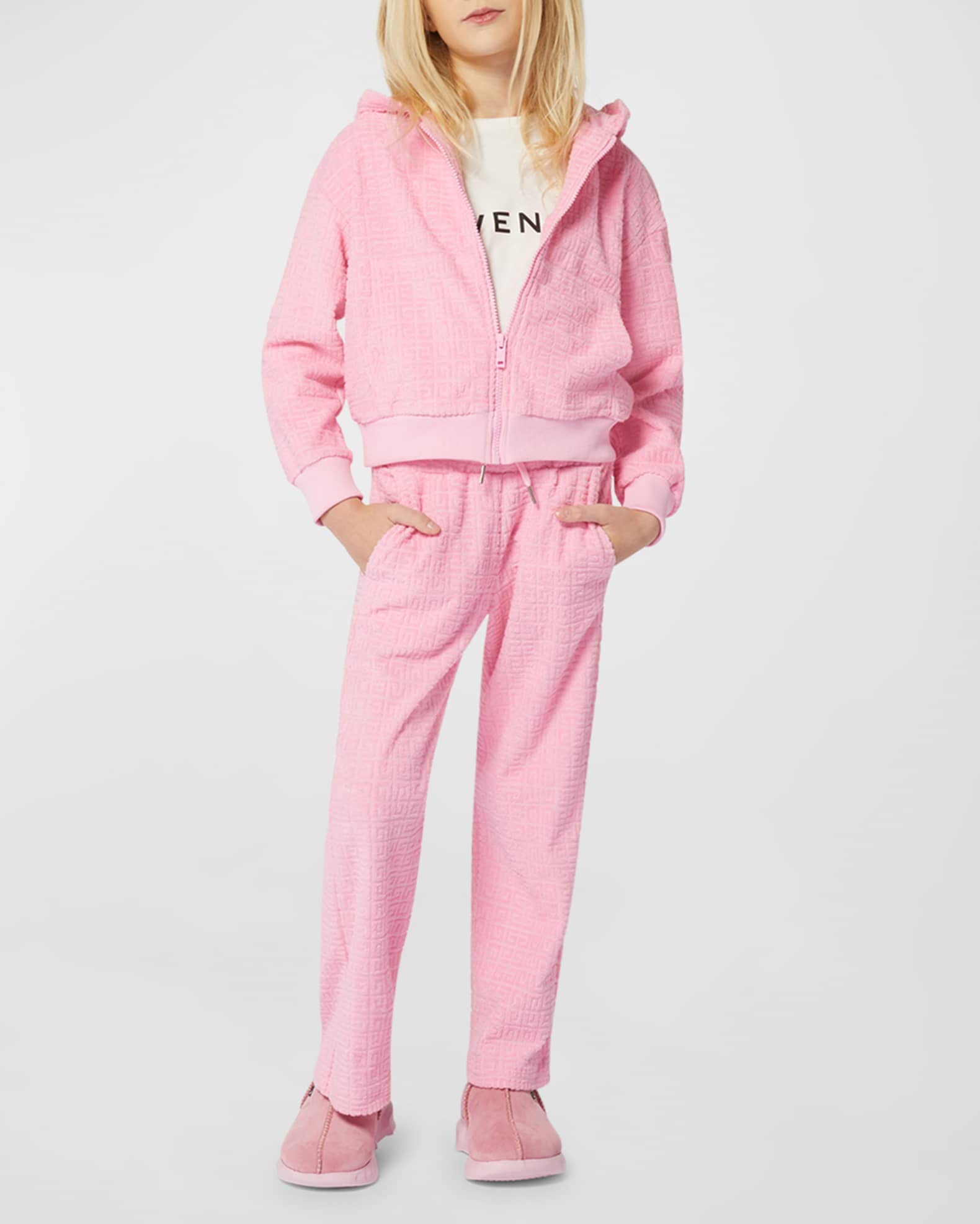Girl s 4G Embossed Two Piece Track Suit Size 4 6