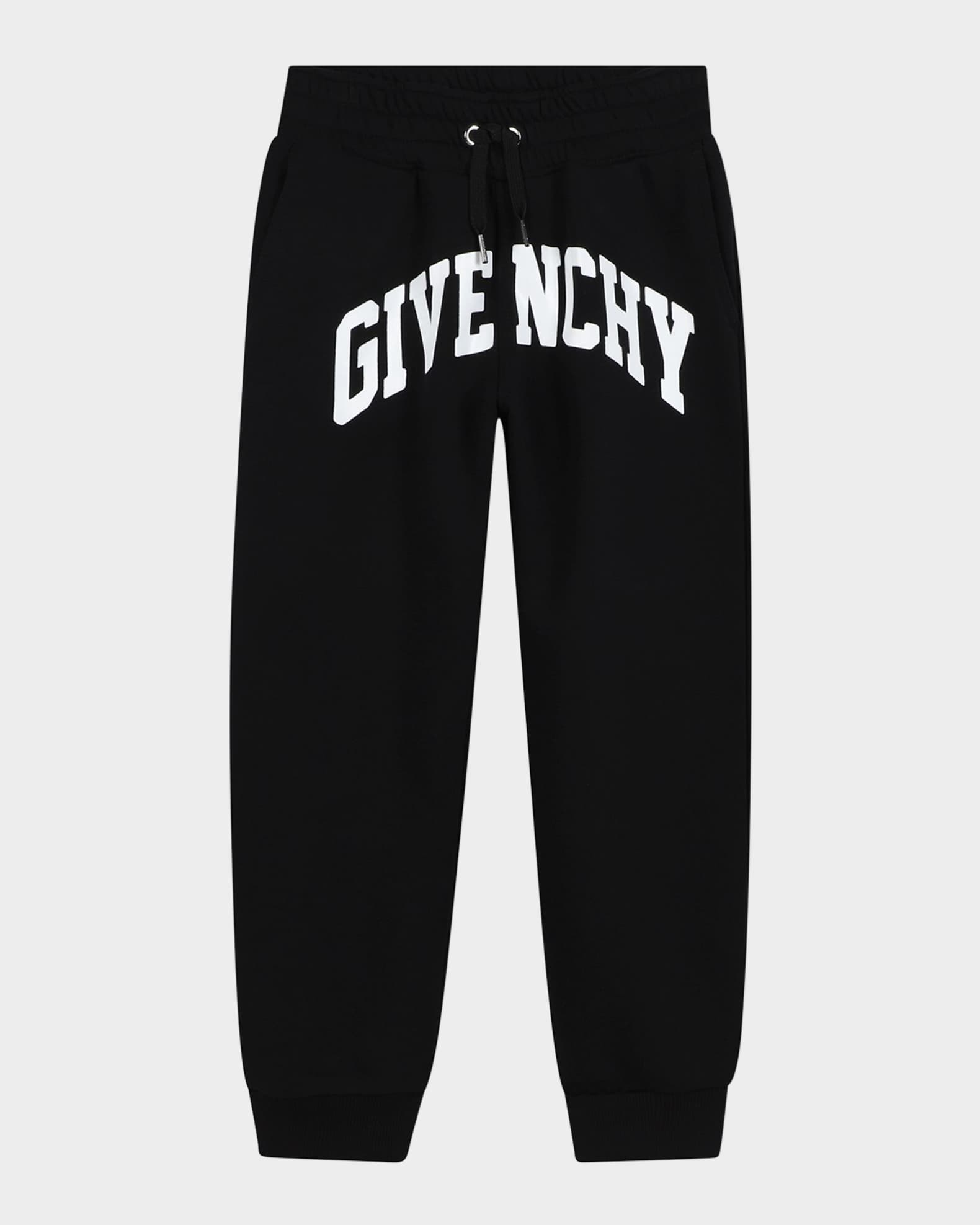 Boy's Curved Logo-Print Joggers 0