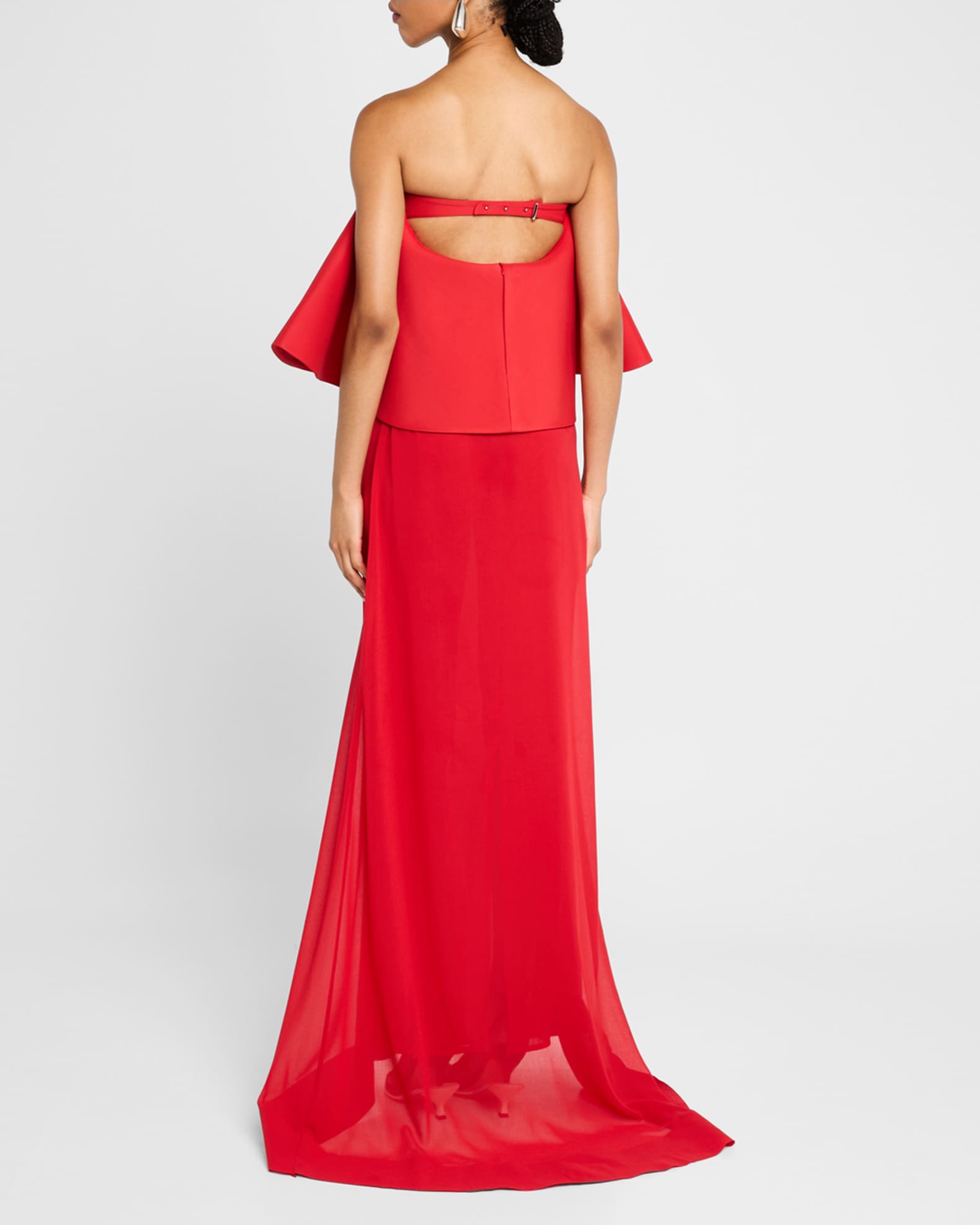 ホットマン セール Long Vela Jacquemus Sheer Marcus Neiman | Dress Strapless ワンピース