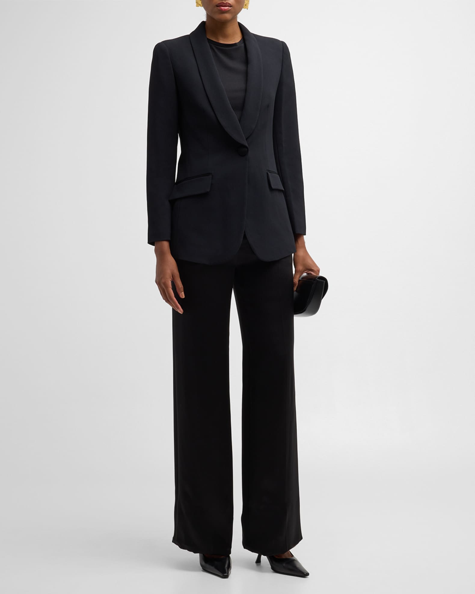 Essentials One-Button Blazer Jacket 1