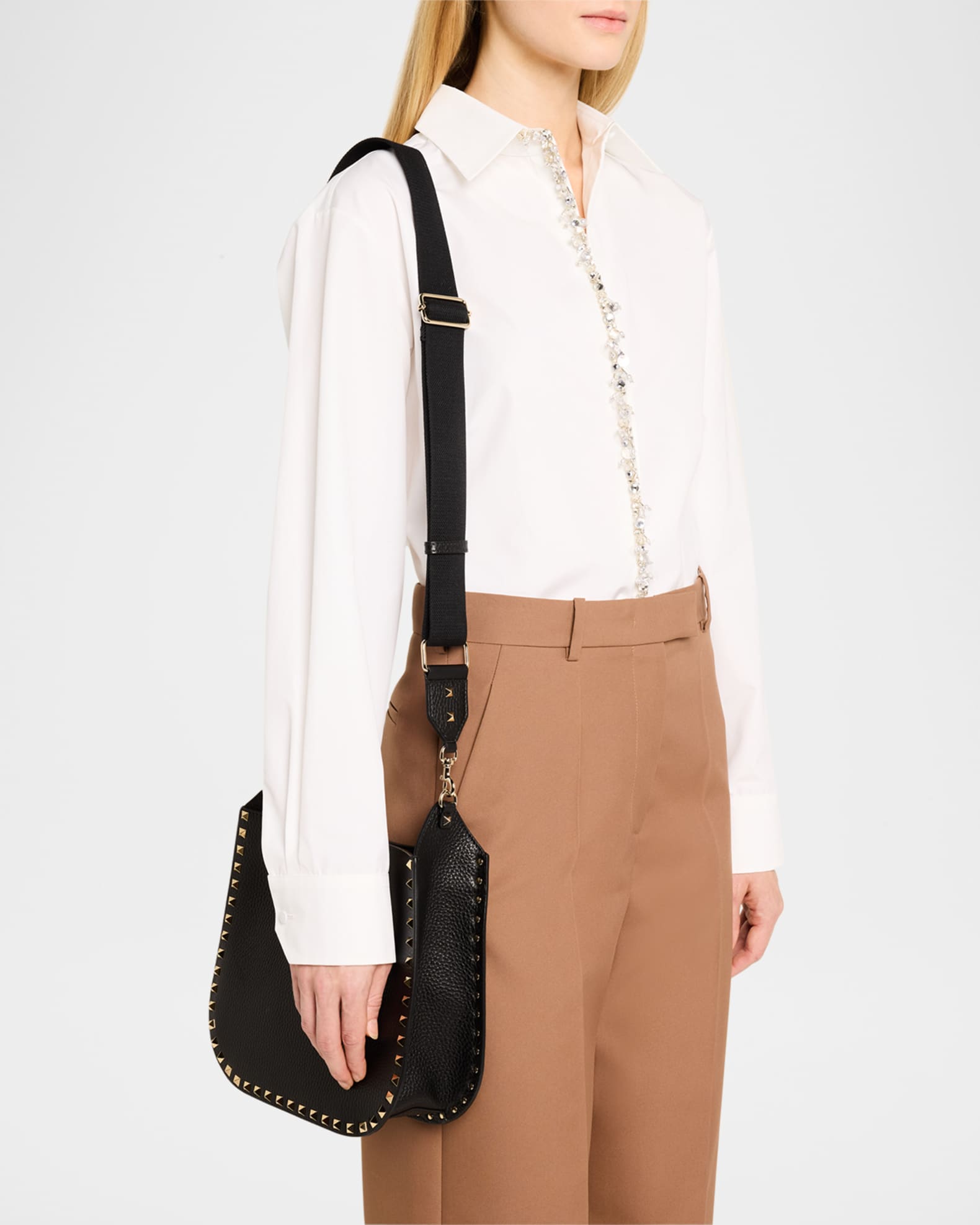 【VALENTINO】 STUD SIGN SMOOTH LEATHER HOBO BAG VALENTINO GARAVANI STUD SIGN BAG REVIEW | Glam & Glitter