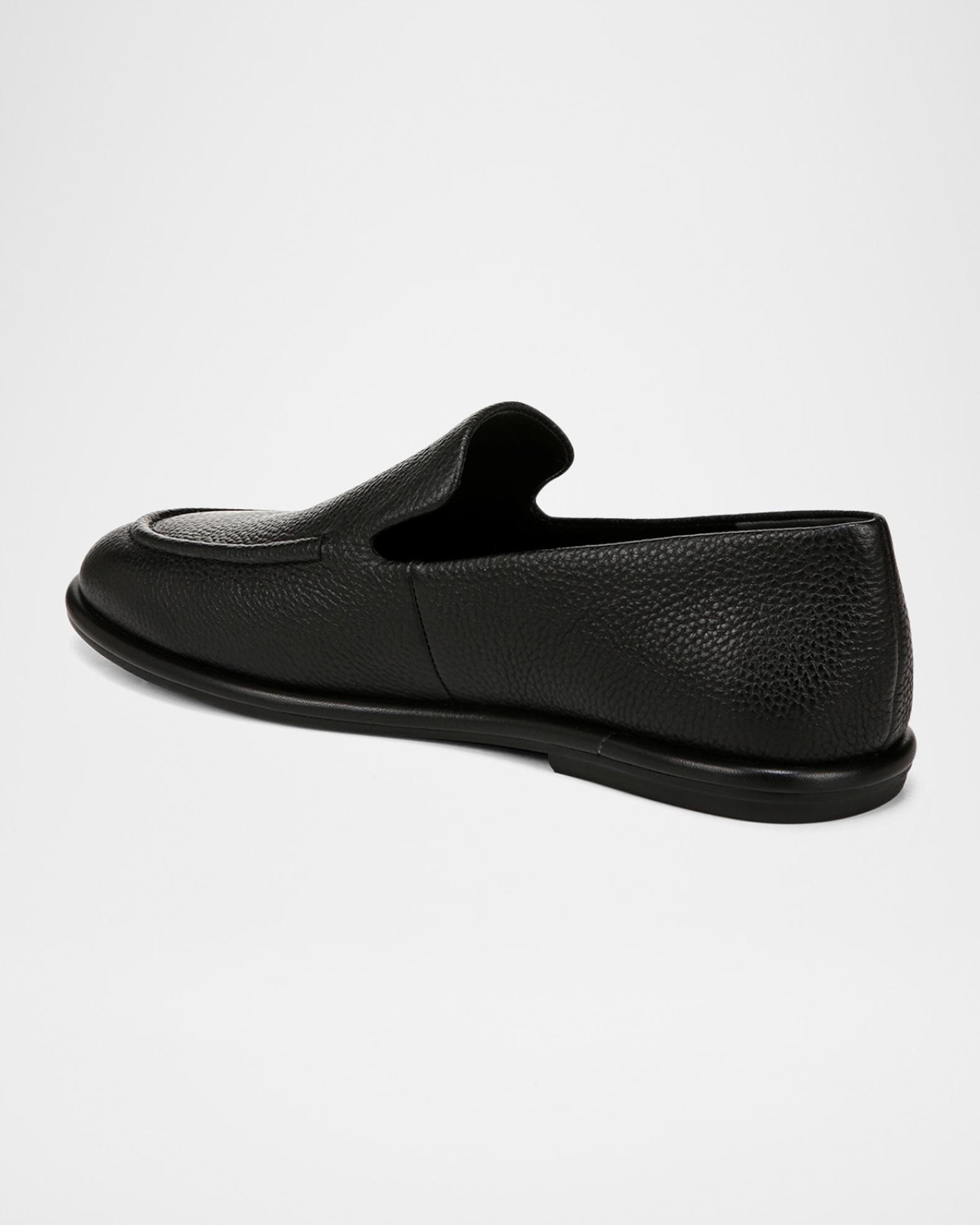Vince Hann Leather Loafer, Black Hann Leather Loafer in Shoes | Vince main image 2