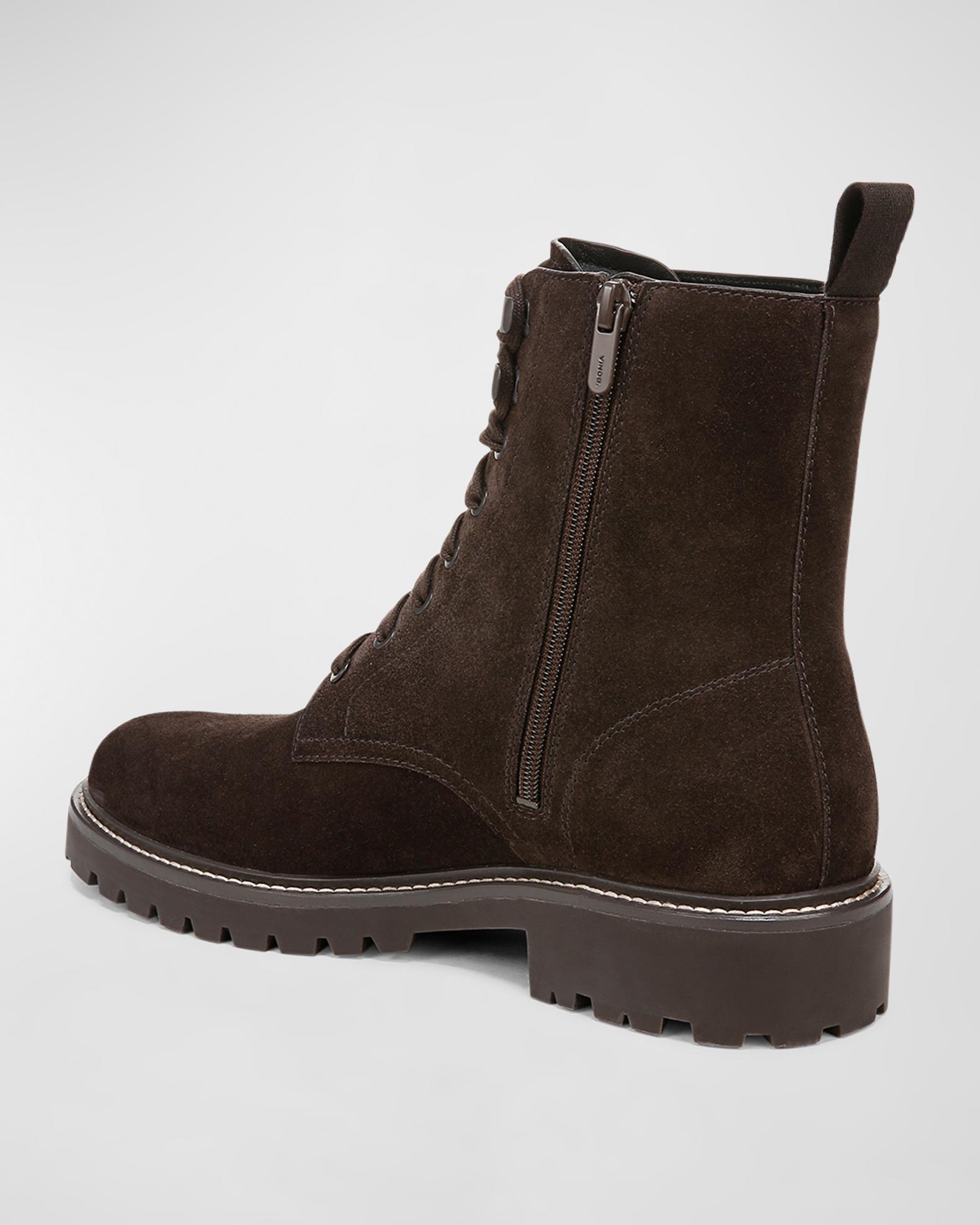 Vince Men's Suede Lace-Up Ranger Boots | Neiman Marcus