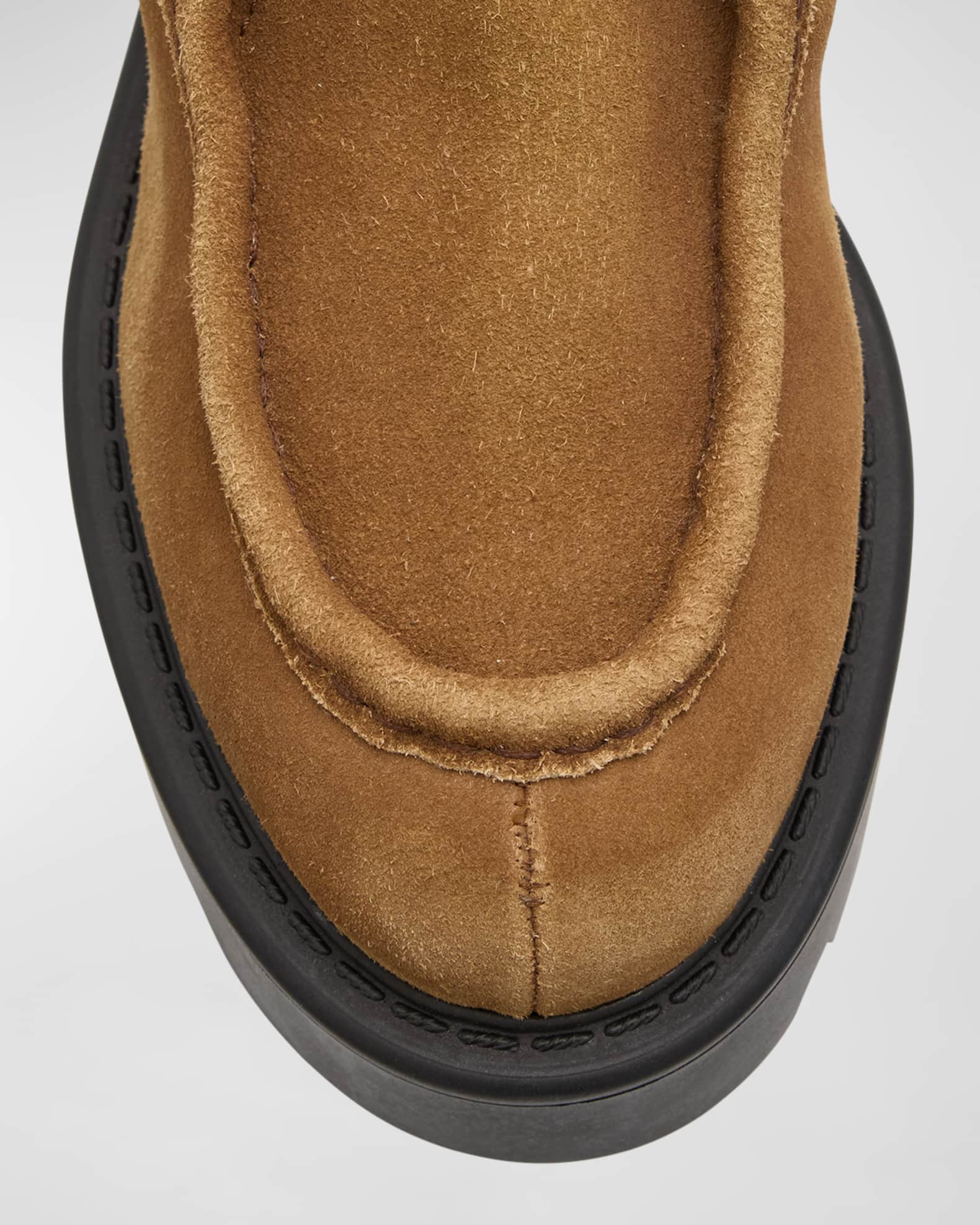 【MiuMiu】Suede lace-up boots スエードブーツ Suede ankle boots in brown - Miu Miu | Mytheresa