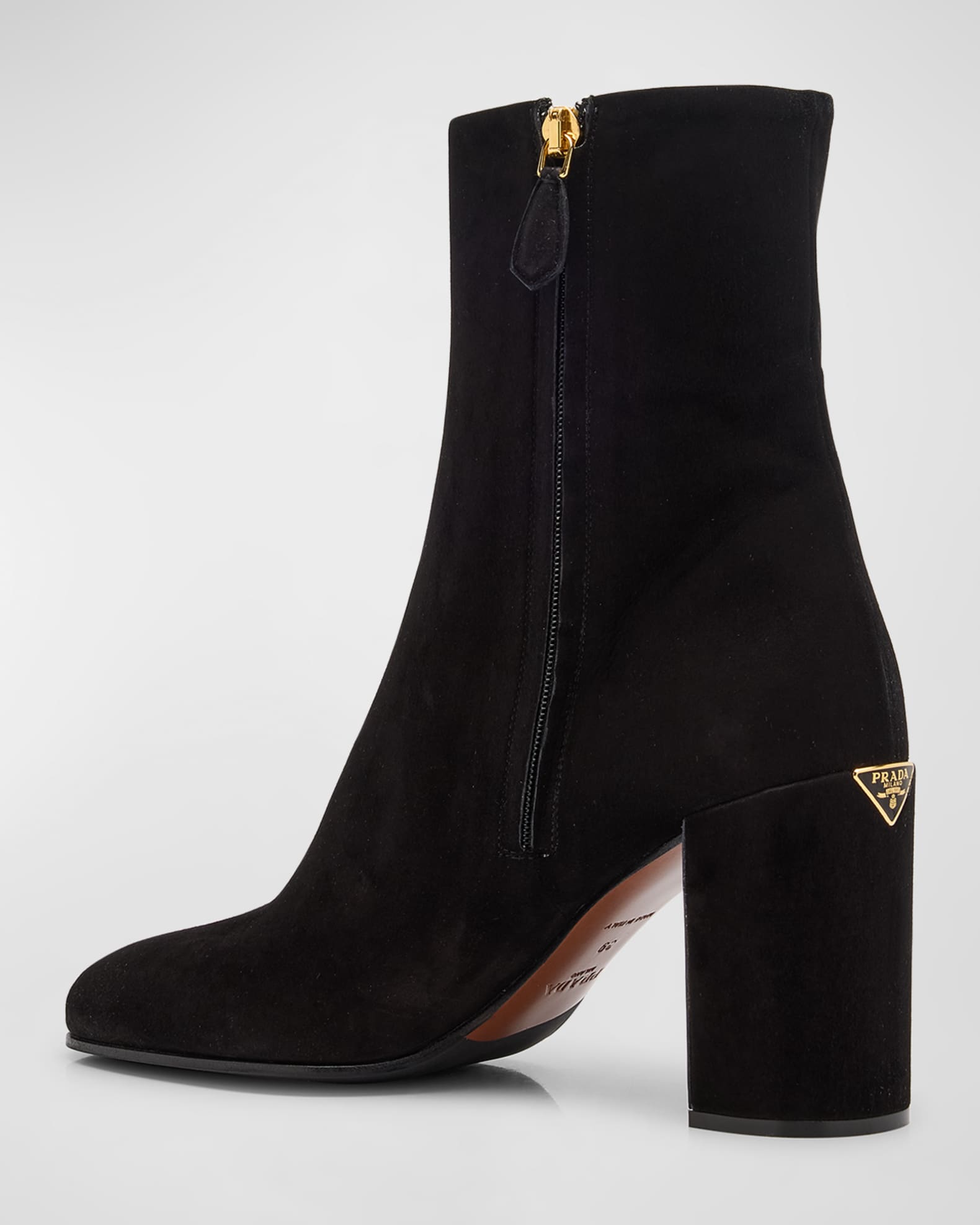 ブーツその他 PRADA SUEDE BOOTS Prada Suede Zip Ankle Boots | Neiman Marcus