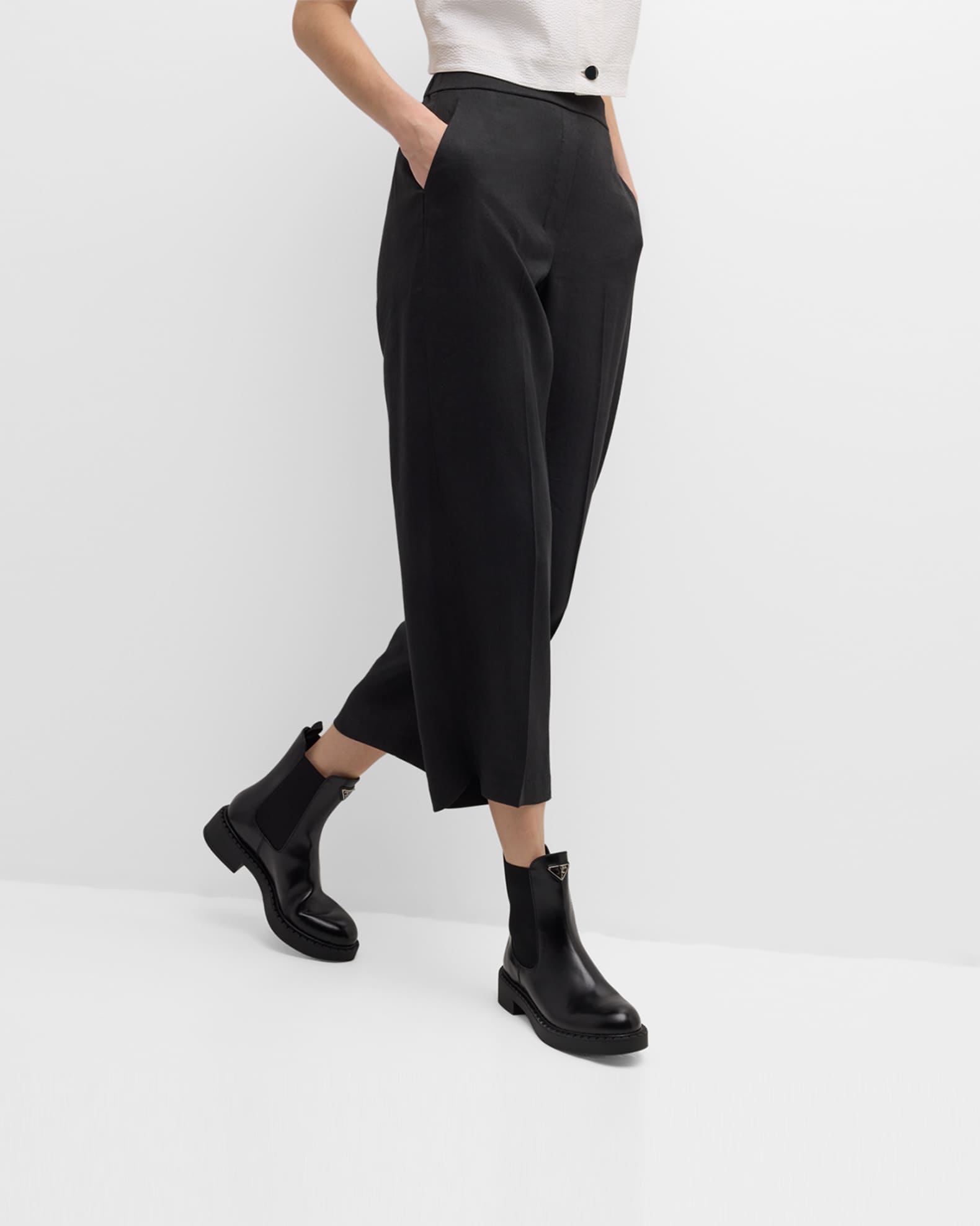 Prada chelsea boots womens online