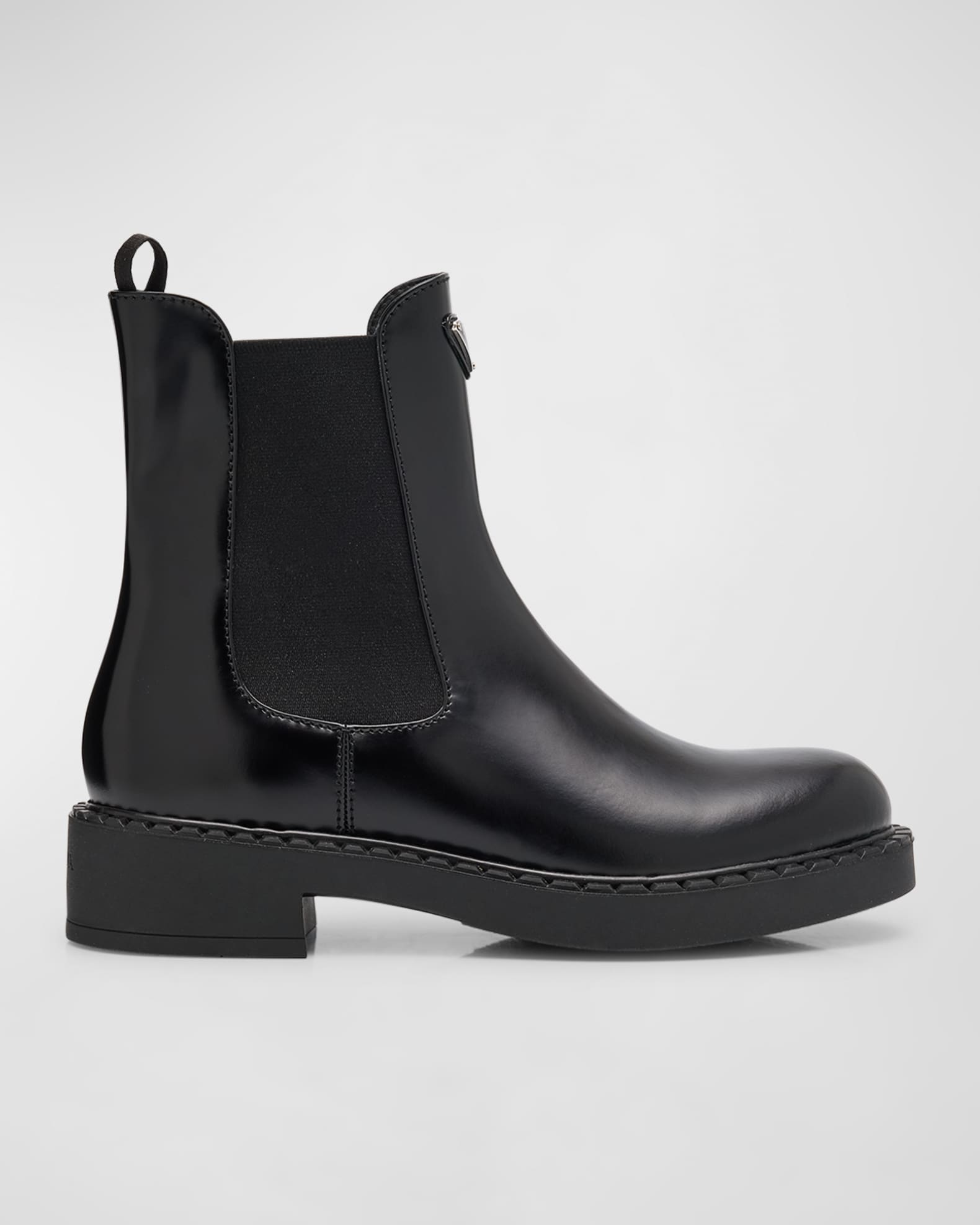 Chocolate Calfskin Chelsea Ankle Boots
