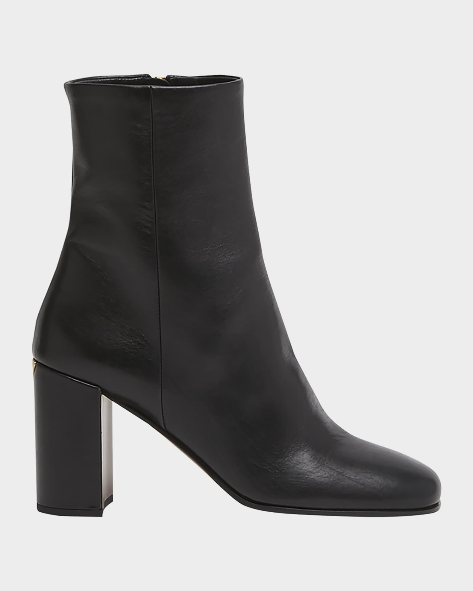 Prada Leather Block-Heel Ankle Boots | Neiman Marcus