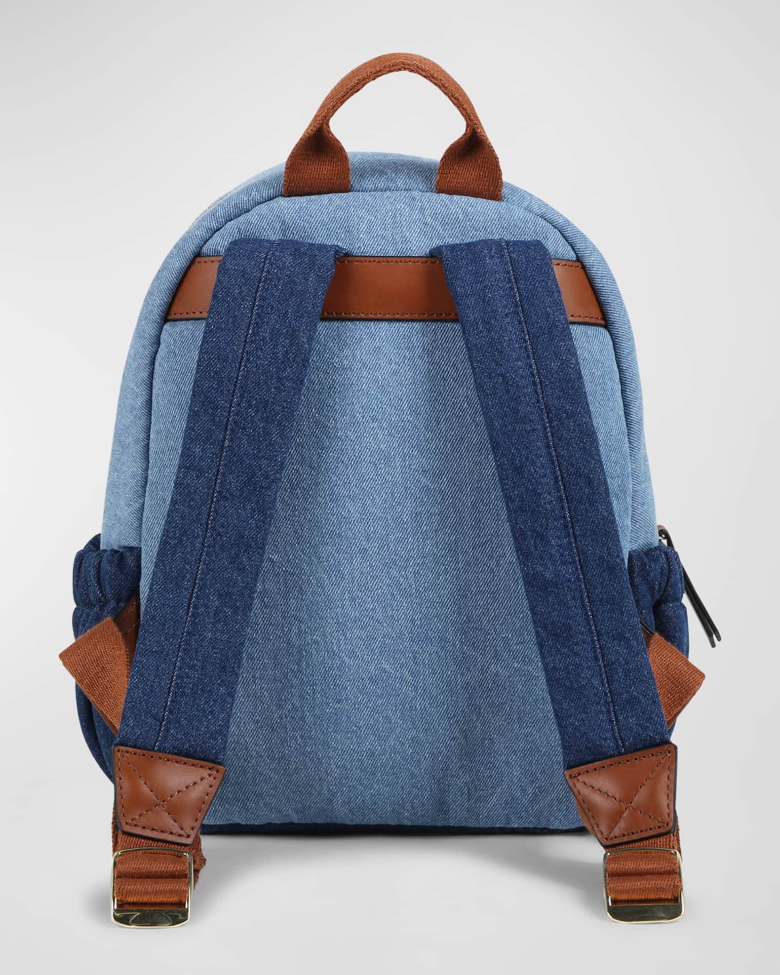 Chloe Kid s Two Tone Cotton Denim Backpack Neiman Marcus