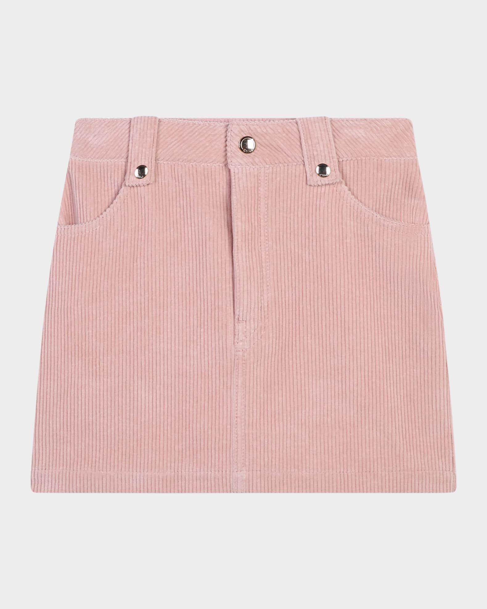Girl s Corduroy Logo Embroidered Skirt Size 4 6