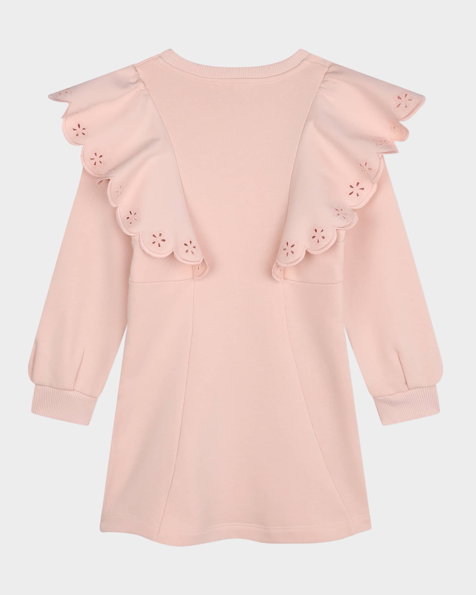  Girl's Embroidered Logo-Print Hoodie Dress, Size 8-14 1