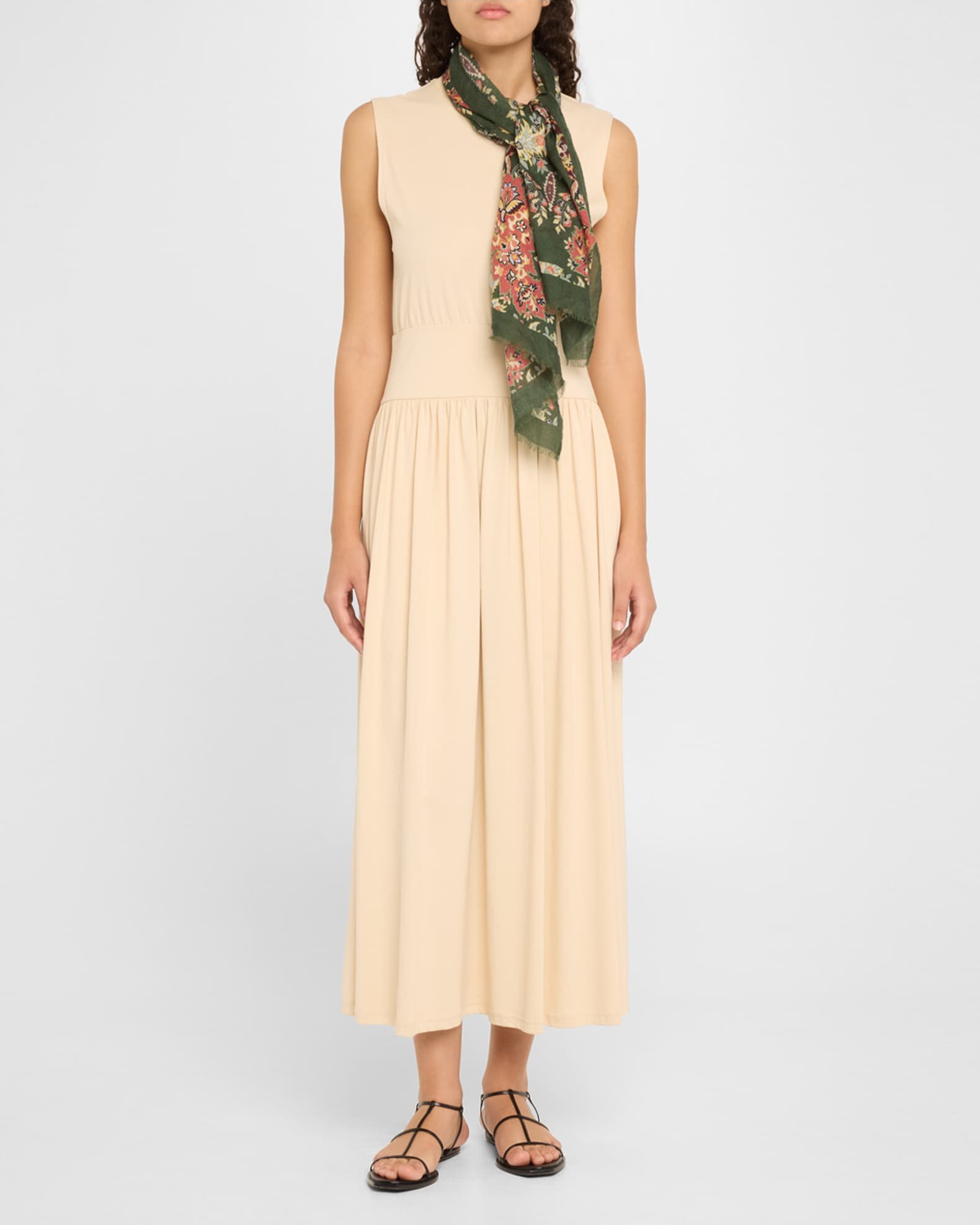 Tosca Floral Wool-Blend Scarf  1