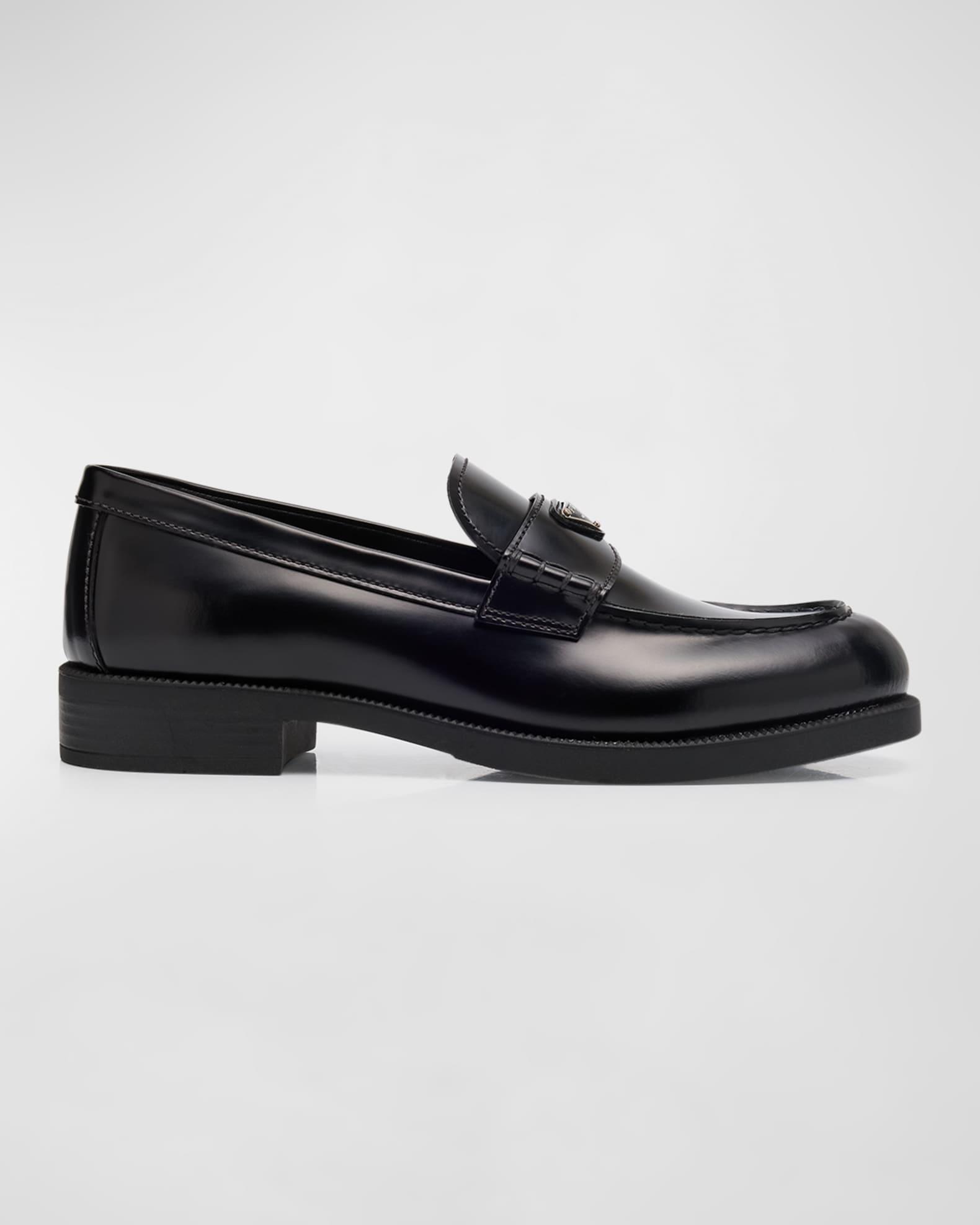 Leather Logo Slip-On Loafers 0