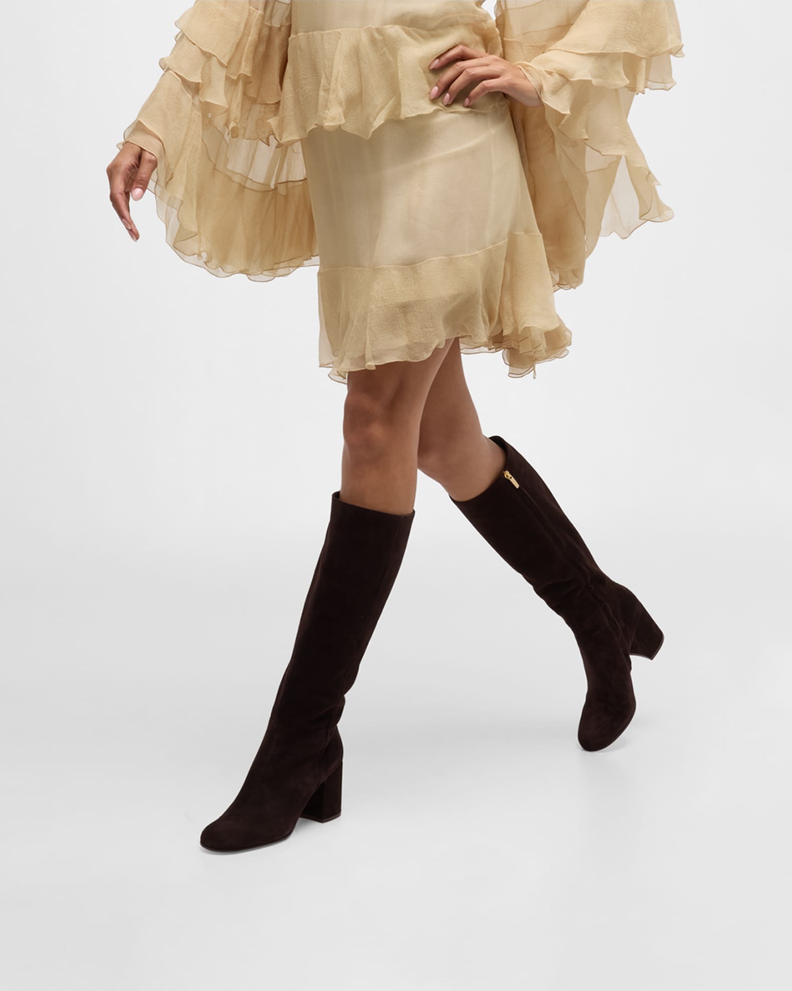 Joelle Suede Knee Boots