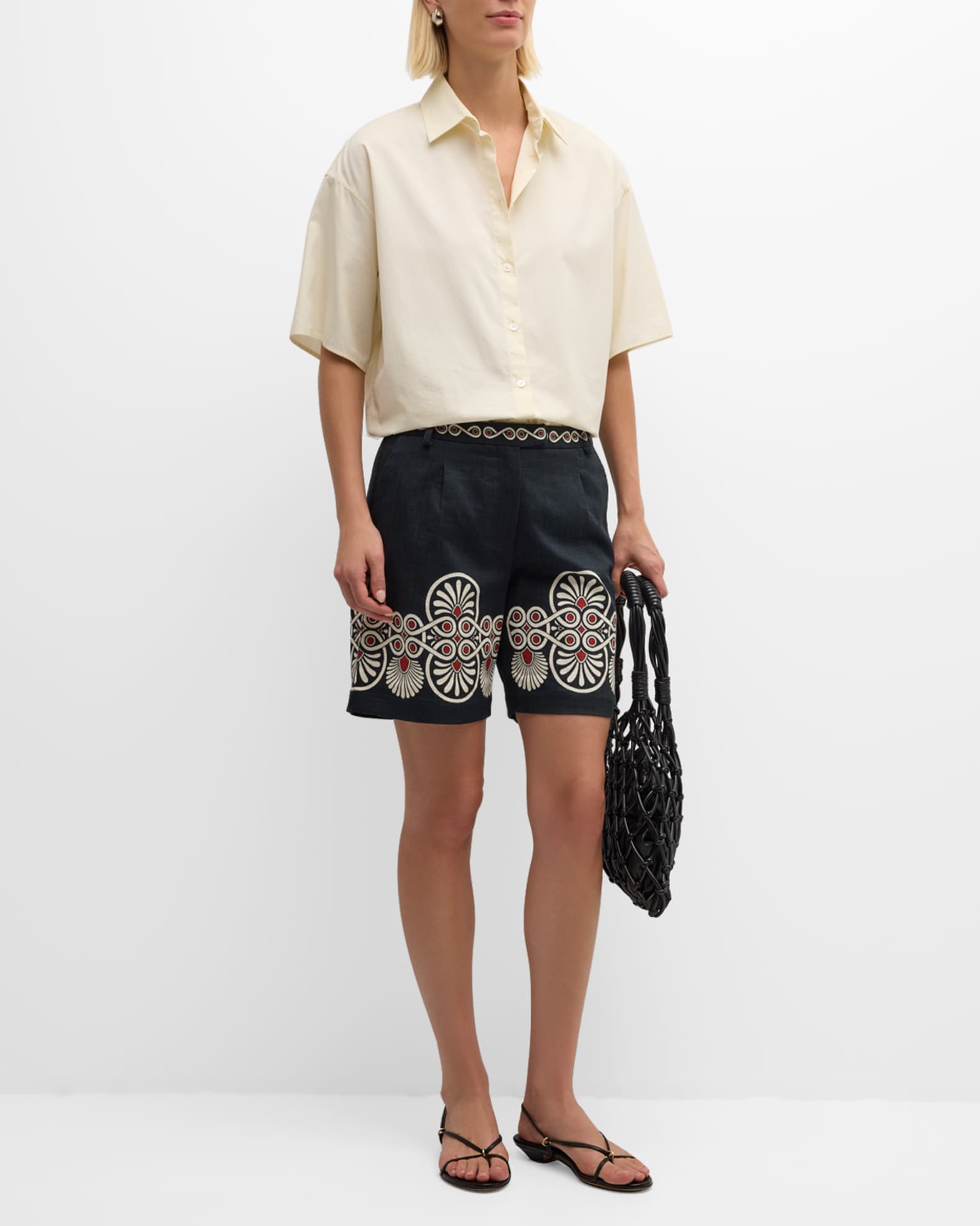 Boyfriend shorts cotton deals