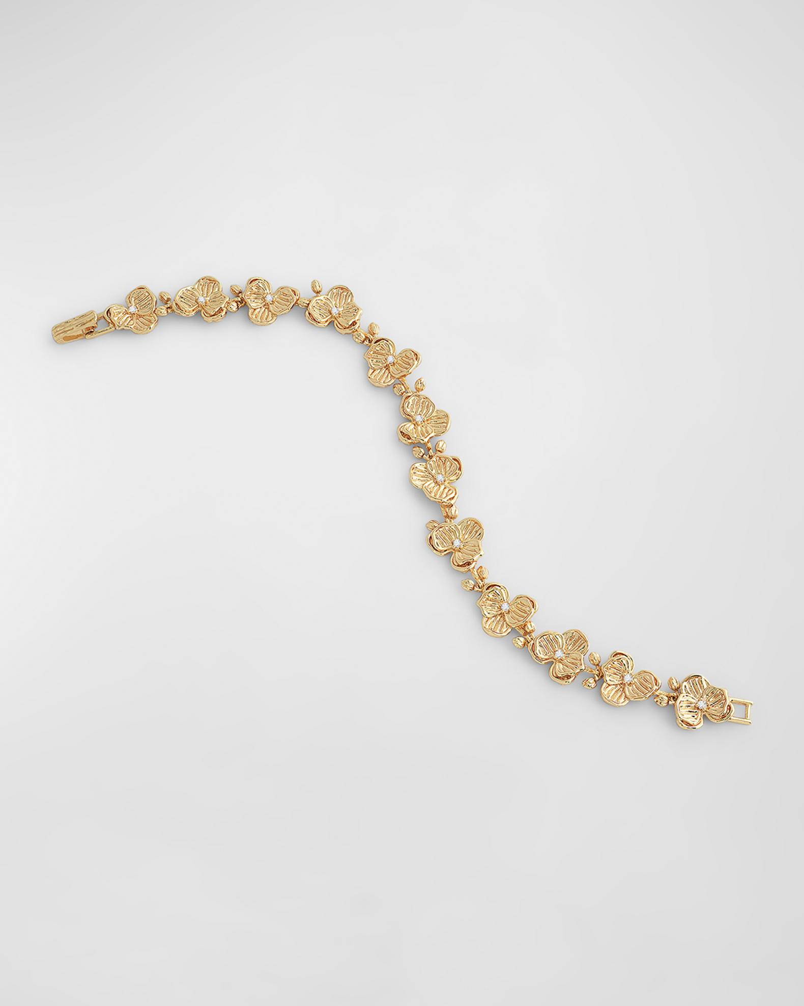 Anabel Aram Jewelry Orchid Link Bracelet | Neiman Marcus