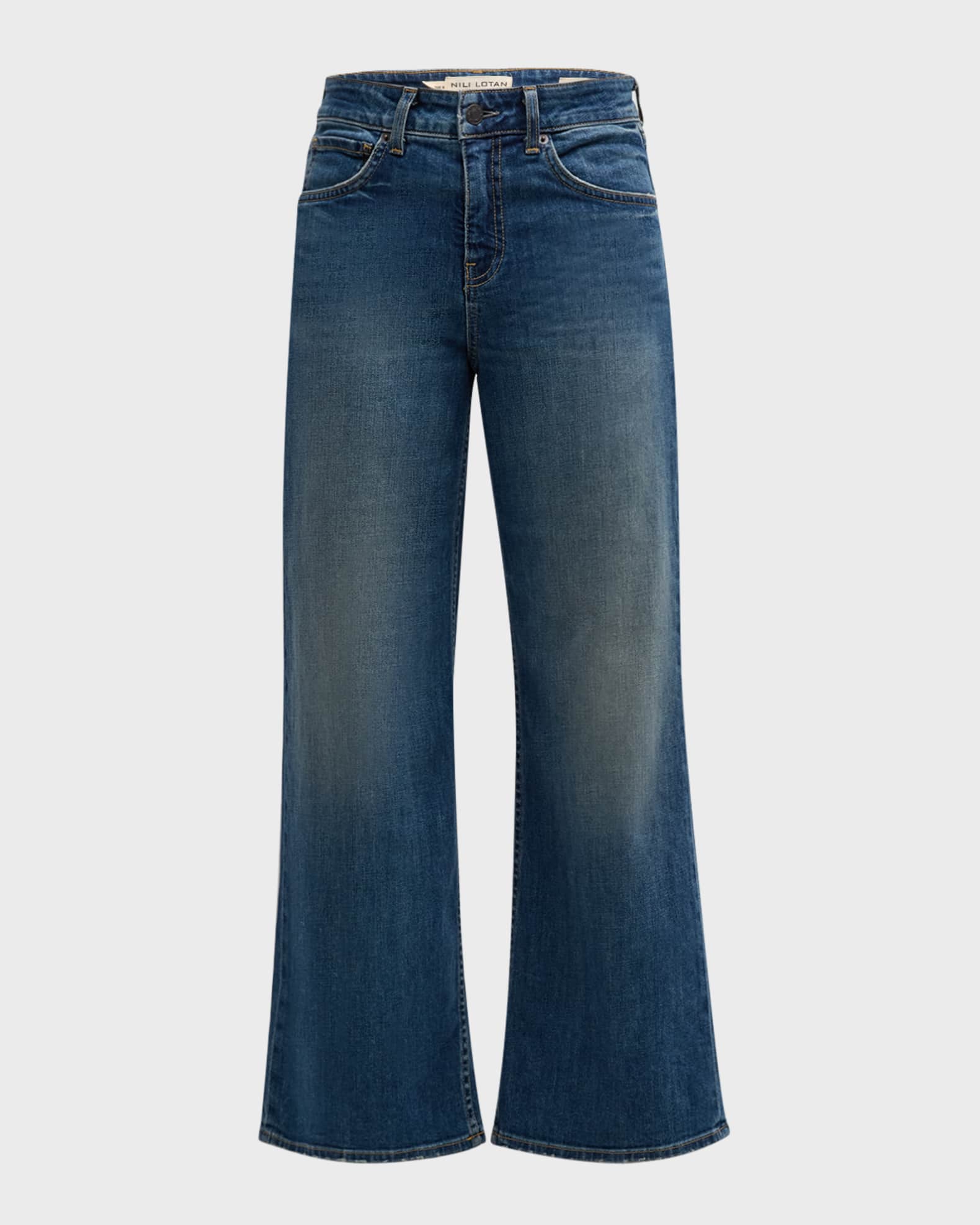 デニム・ジーパン Nili Lotan High-Waisted Blue Denim Jeans NILI LOTAN Shon Jeans – blu29