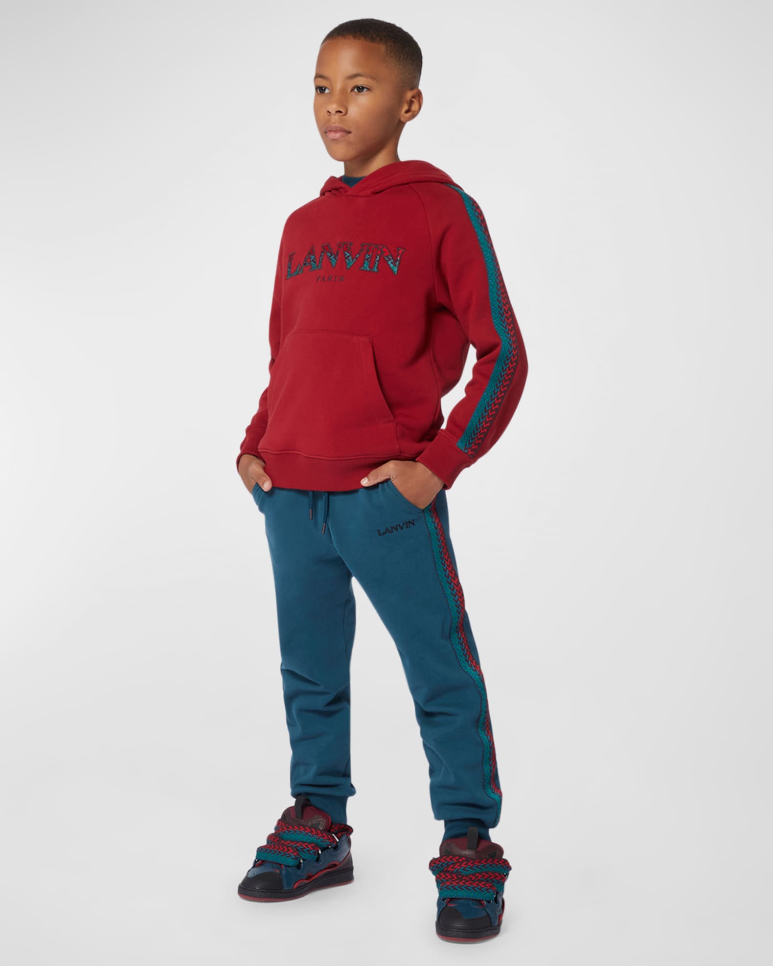 Boy's Logo-Print Track Suit Pants 1