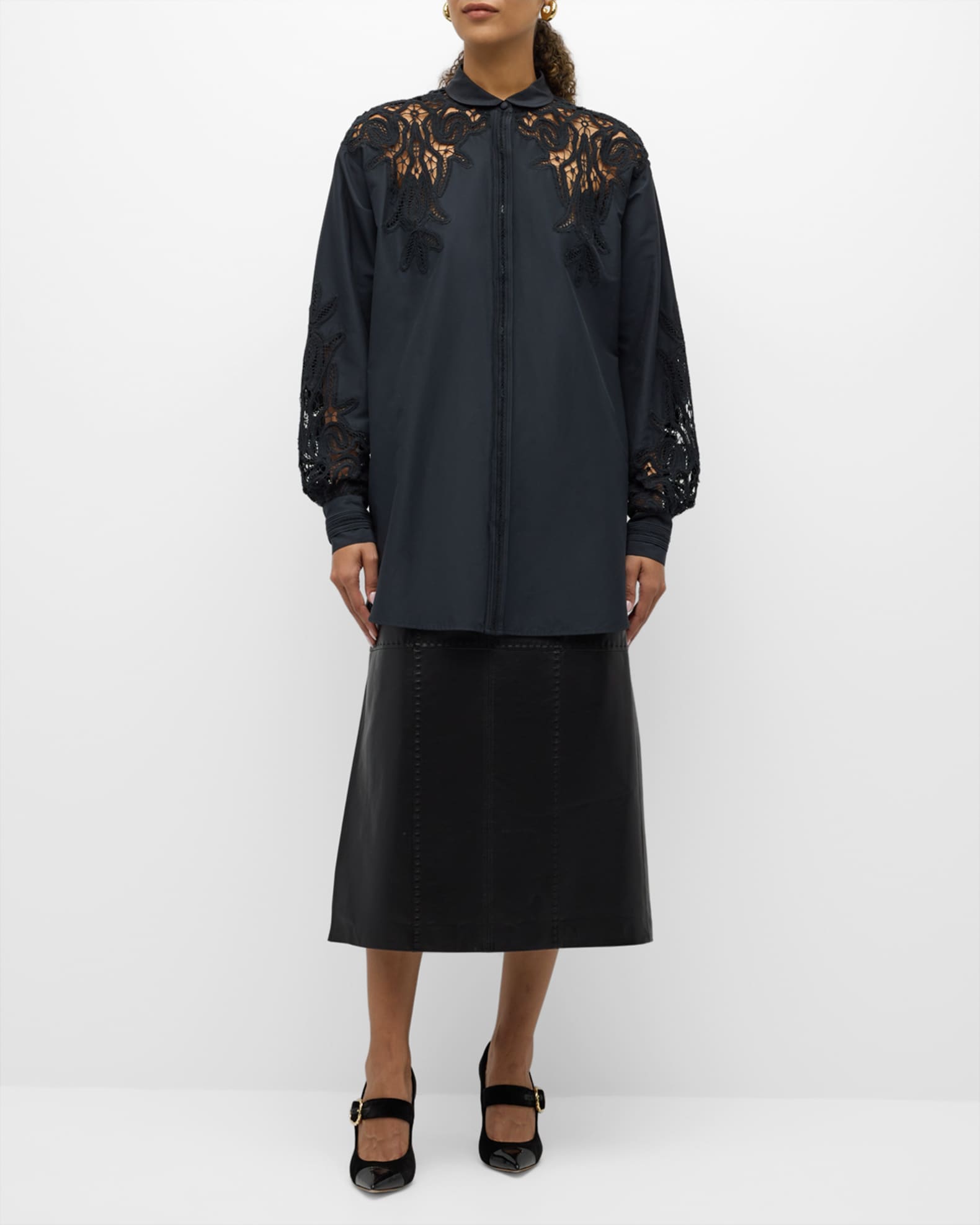 Ulla Johnson Harden Openwork Embroidery Cotton and Silk