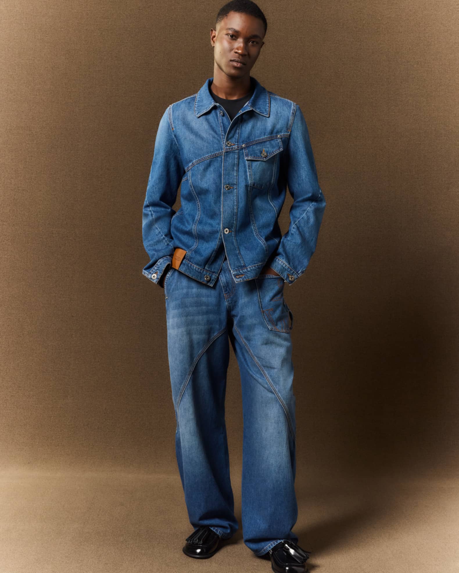 JW Anderson Men's Twisted Workwear Jeans | Neiman Marcus