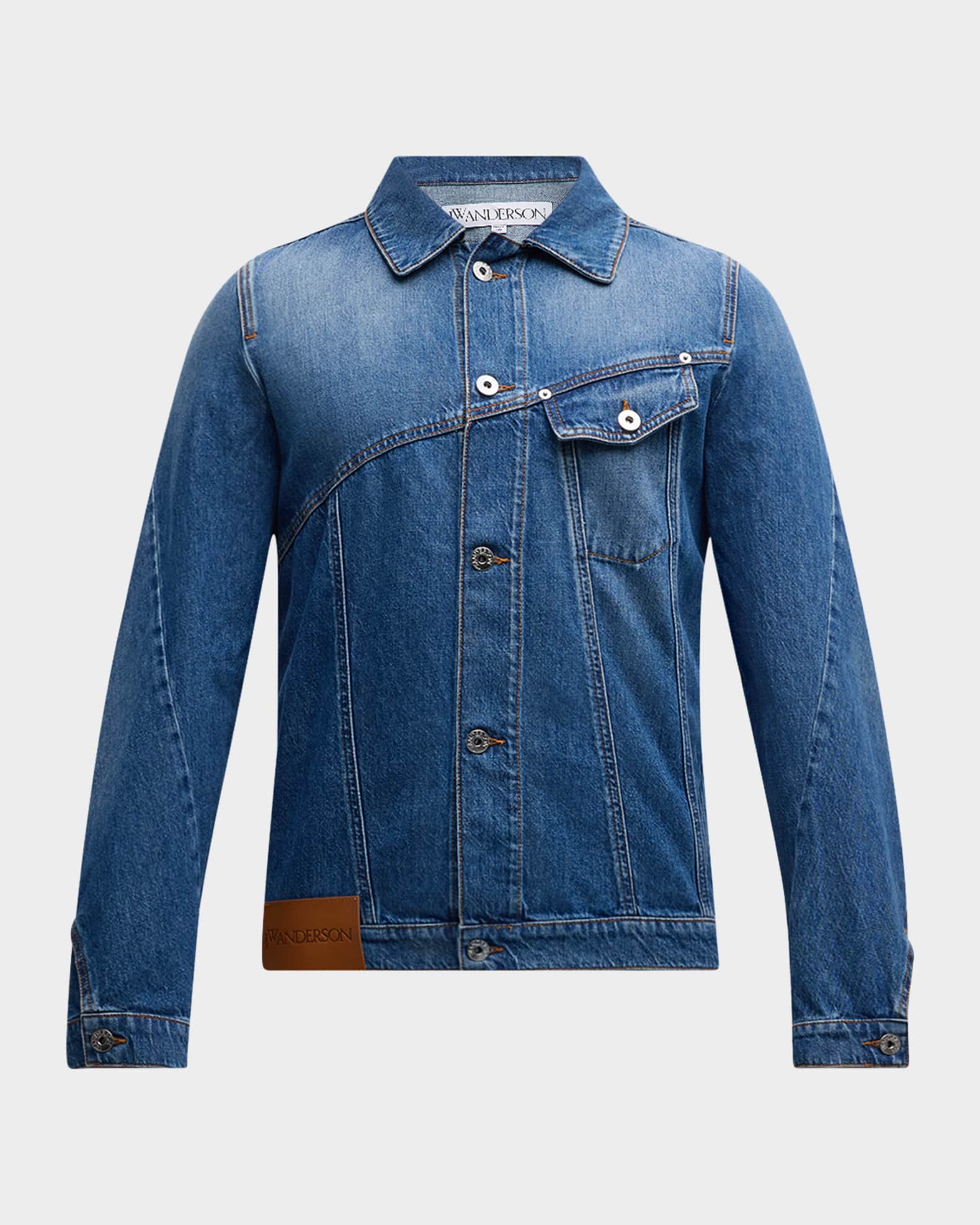 Men s Anchor Twisted Denim Jacket