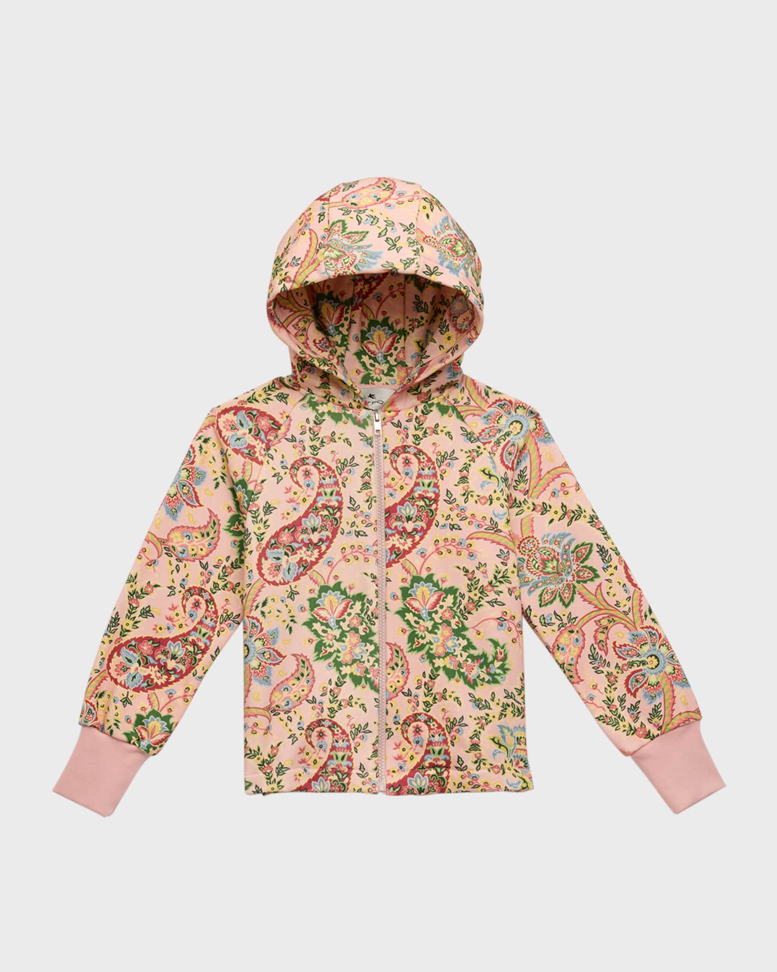 Girl's Paisley & Floral-Print Hoodie 0