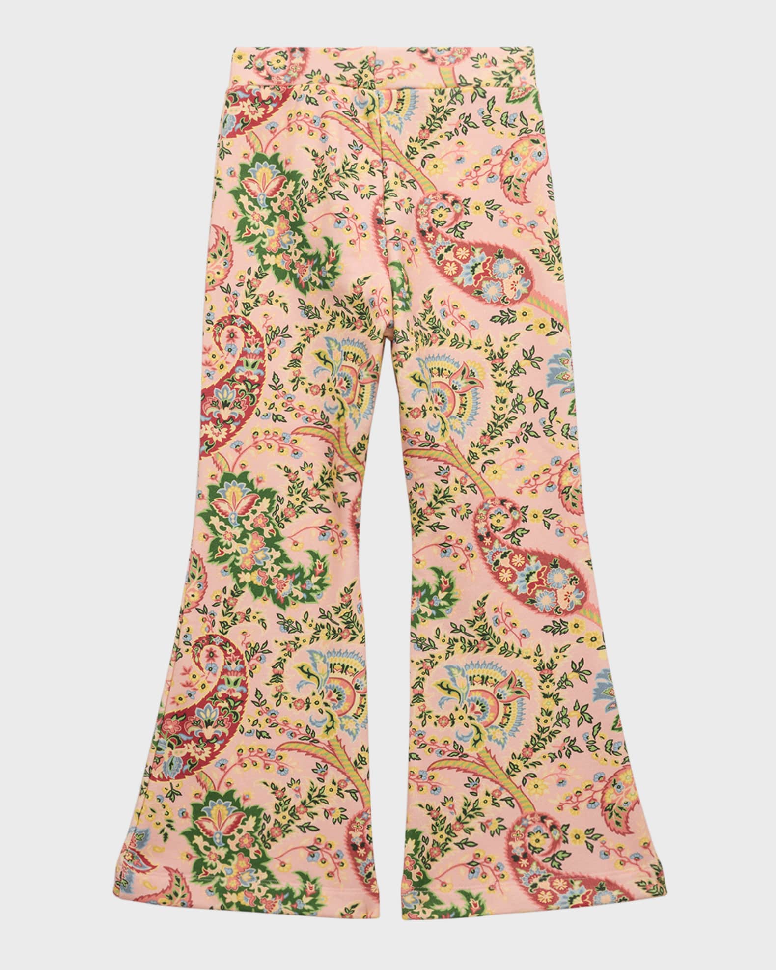 Girl's Paisley-Print Bootcut Trousers 1