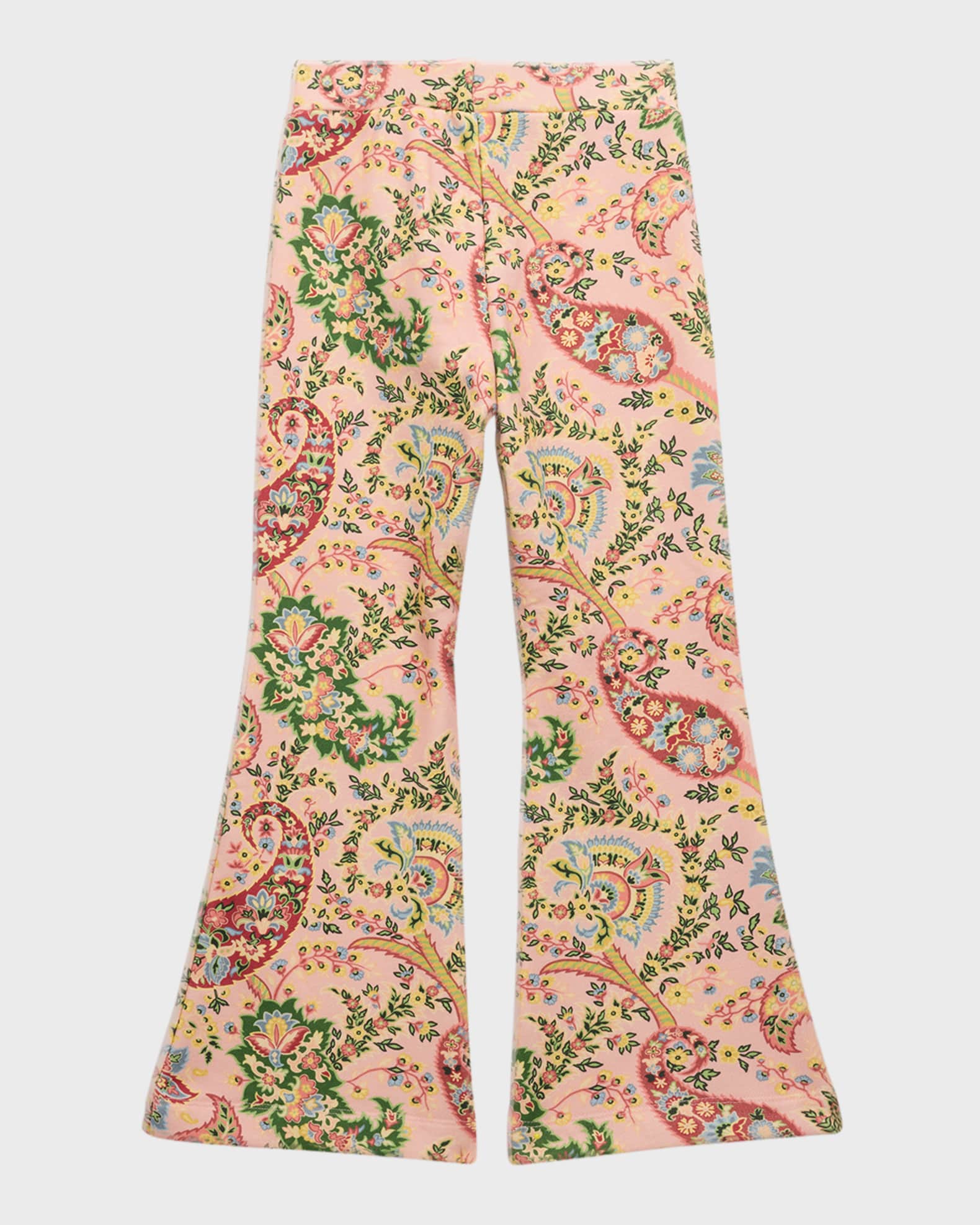 Girl's Paisley-Print Bootcut Trousers 1