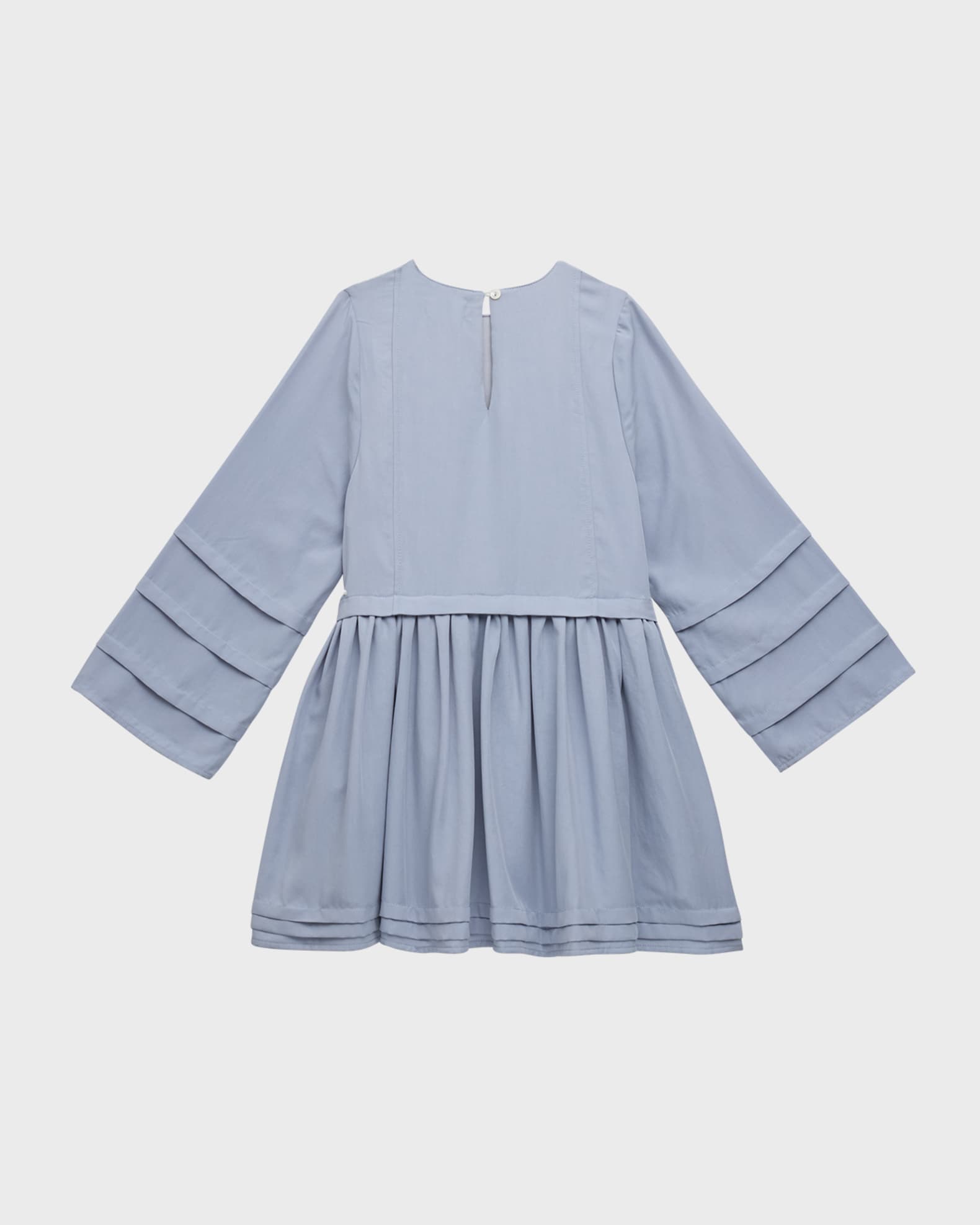 Girl's Paisley Embroidered Logo-Print Dress 1