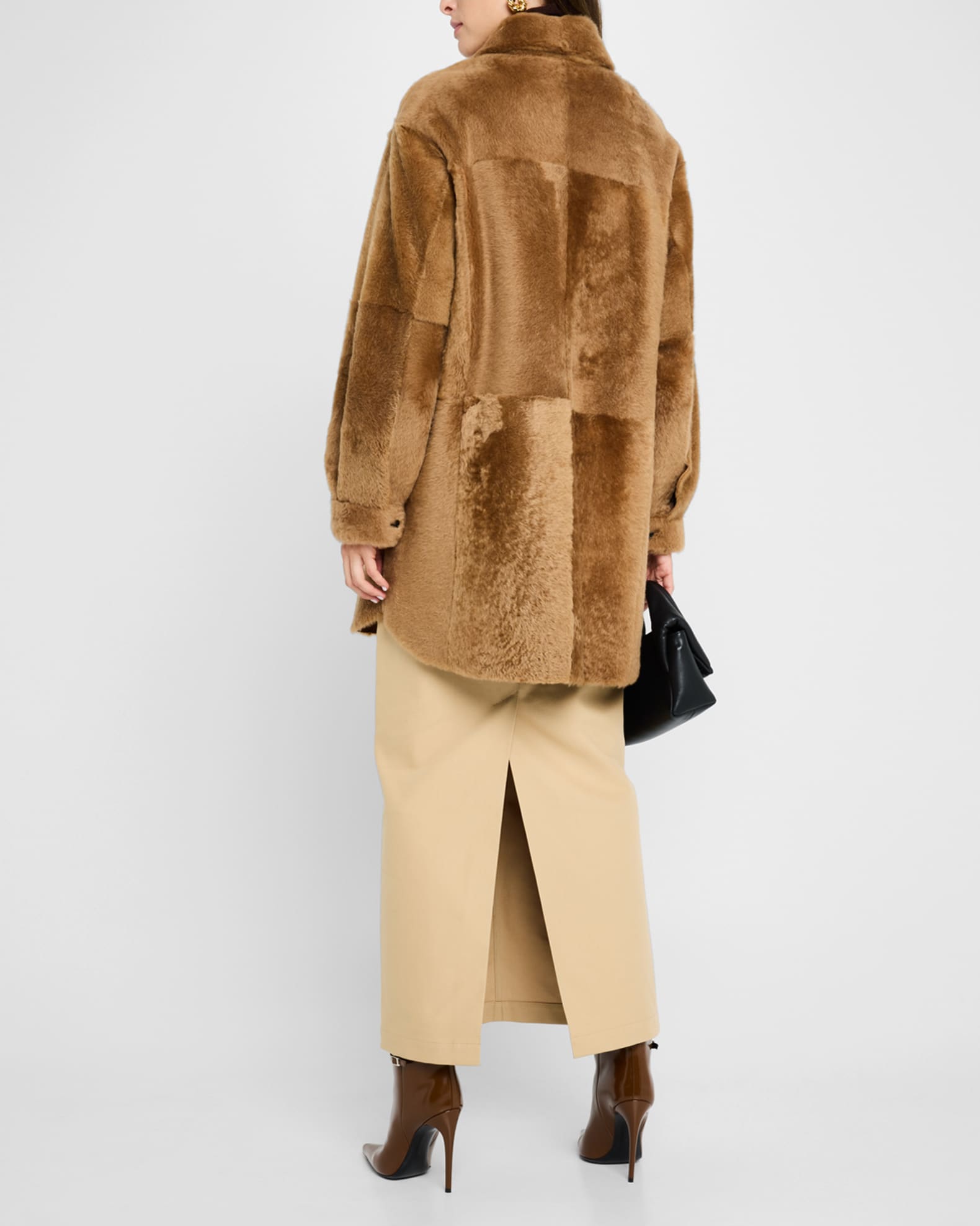 Women s Saul Paneled Shearling Coat