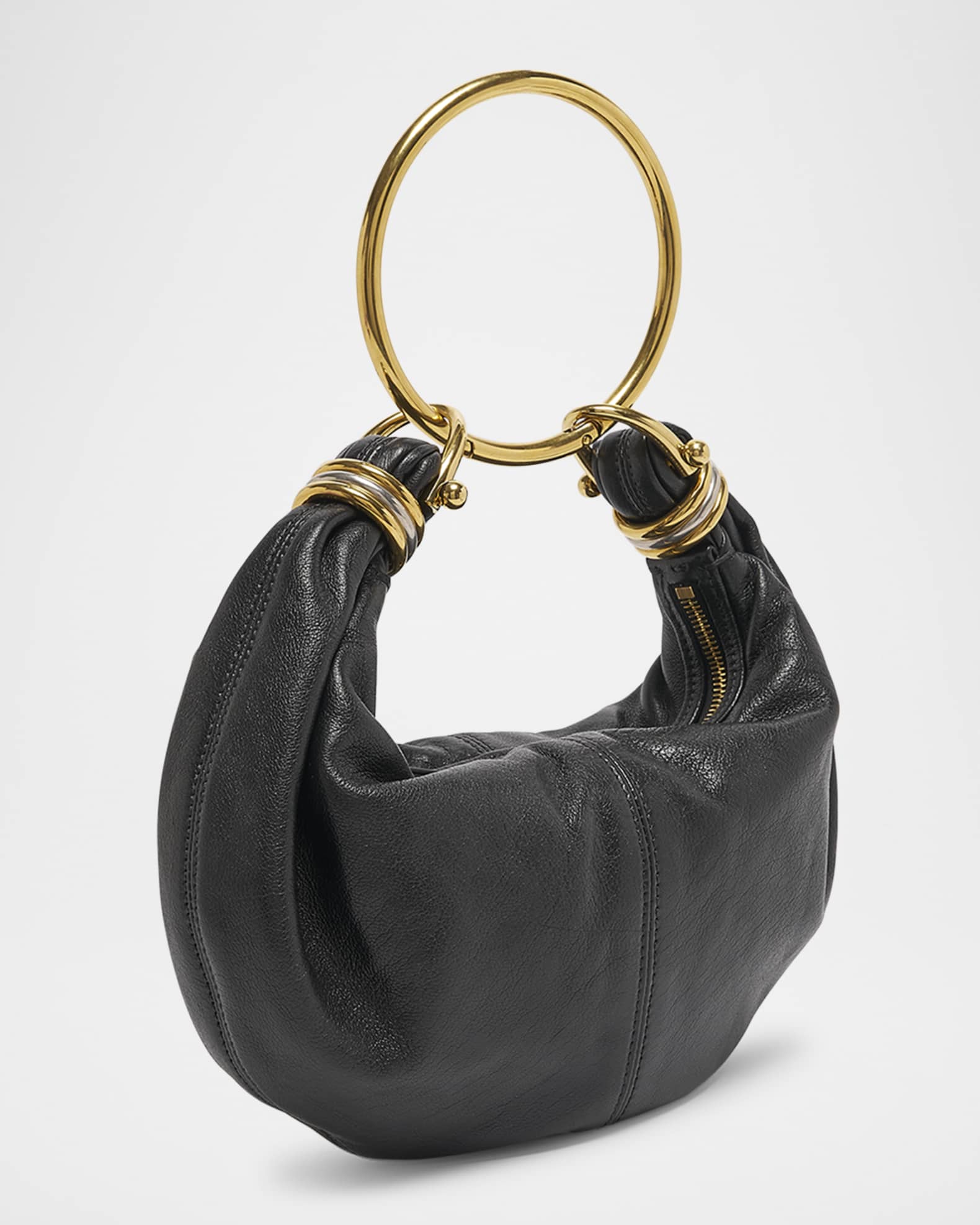 Chloe Bracelet Bag Mini in Shiny Grained Calfskin | Neiman Chloe Bracelet Bag Mini in Shiny Grained Calfskin | Neiman