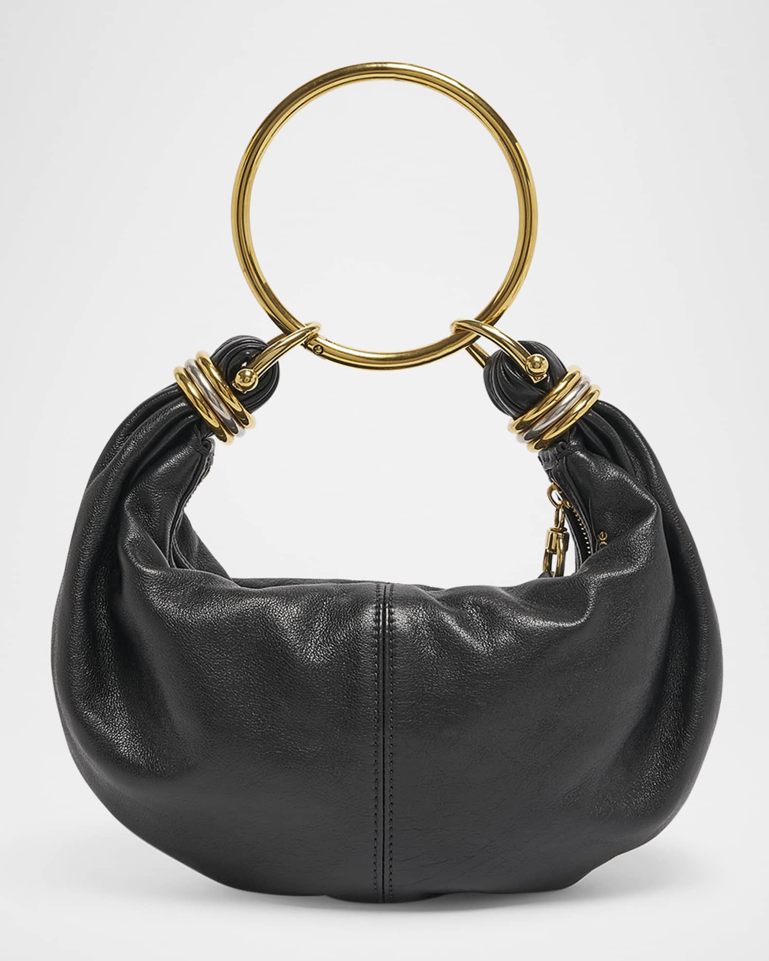 Chloe Bracelet Bag Mini in Shiny Grained Calfskin Neiman Marcus