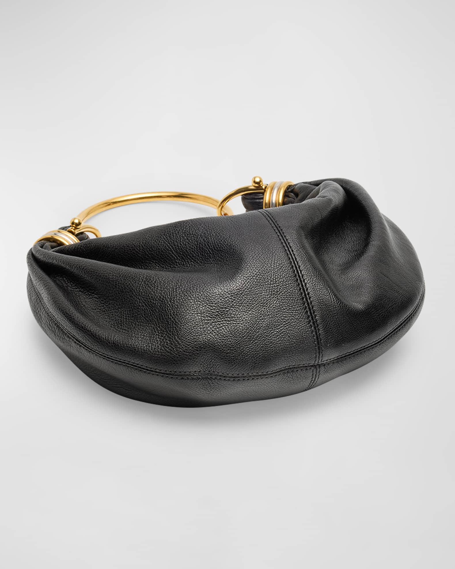 Bracelet Bag Mini in Shiny Grained Calfskin