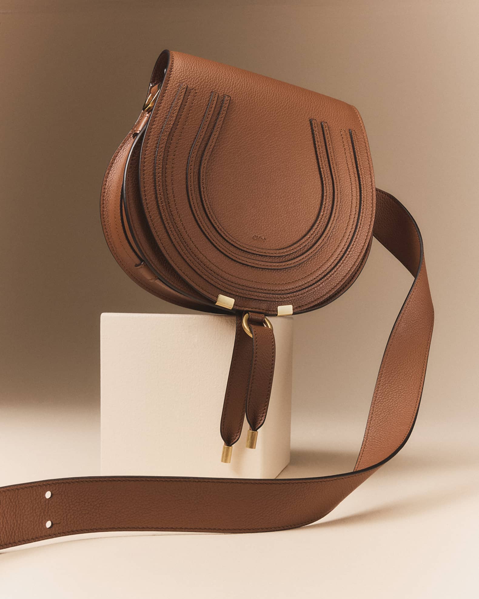 Marcie Medium Slim Crossbody Bag in Grained Calfskin