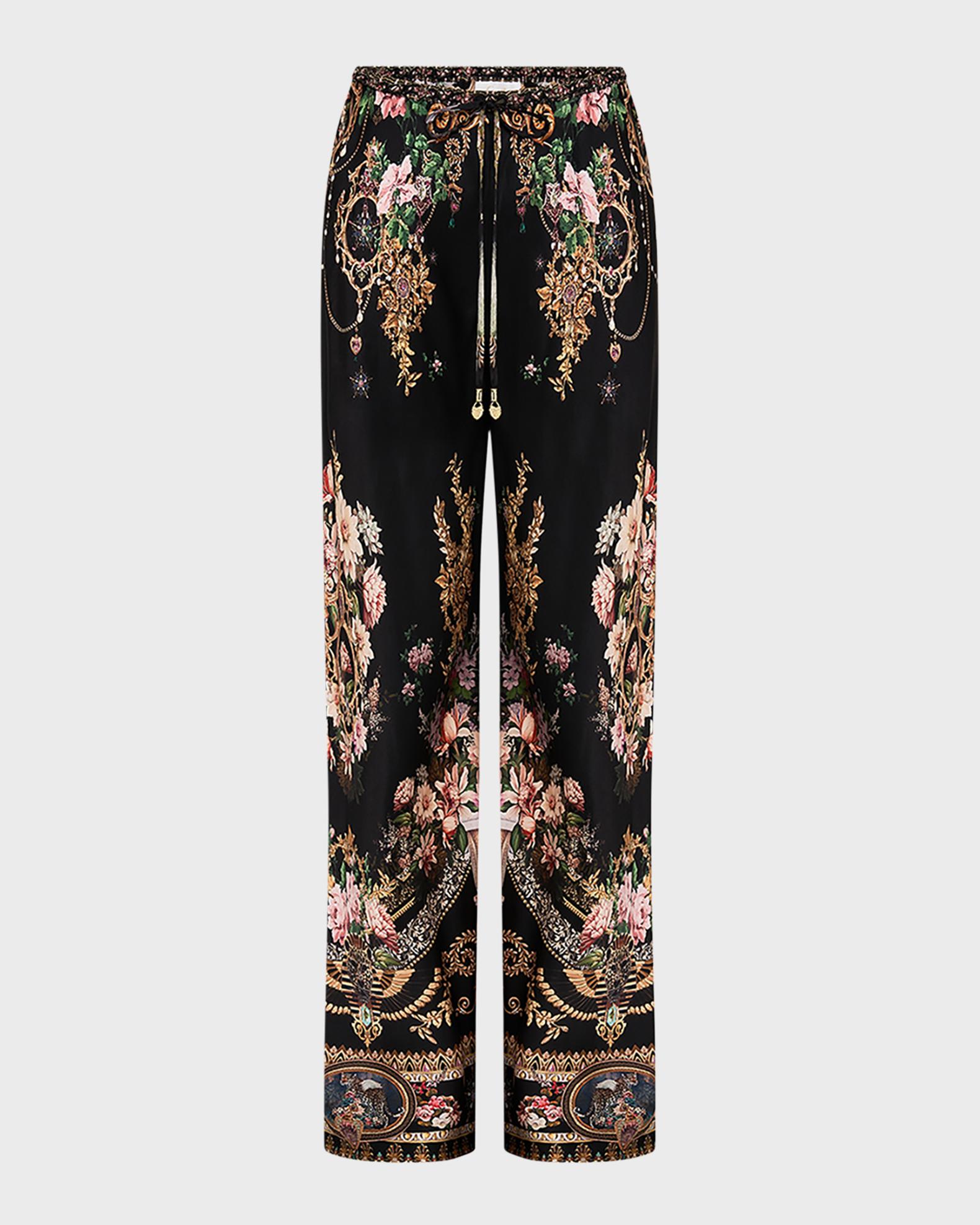 BIAS CUT DRAWSTRING PANT LETTERS TO LEO