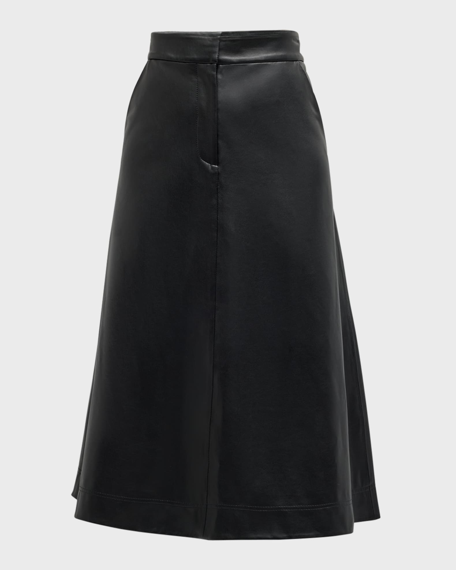 Veronica Beard Louise Vegan Leather Skirt Neiman Marcus