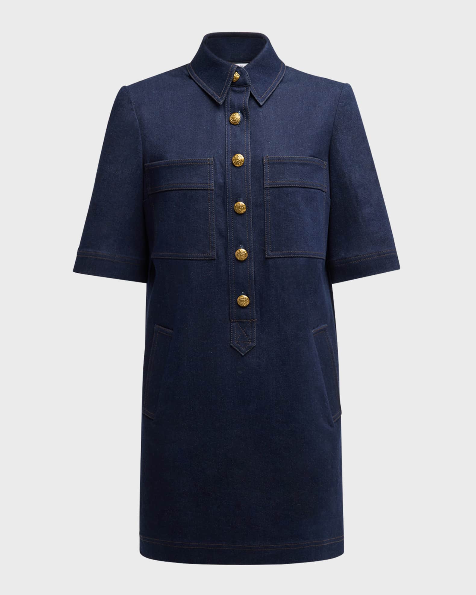 Veronica Beard Koulis Denim Shirtdress