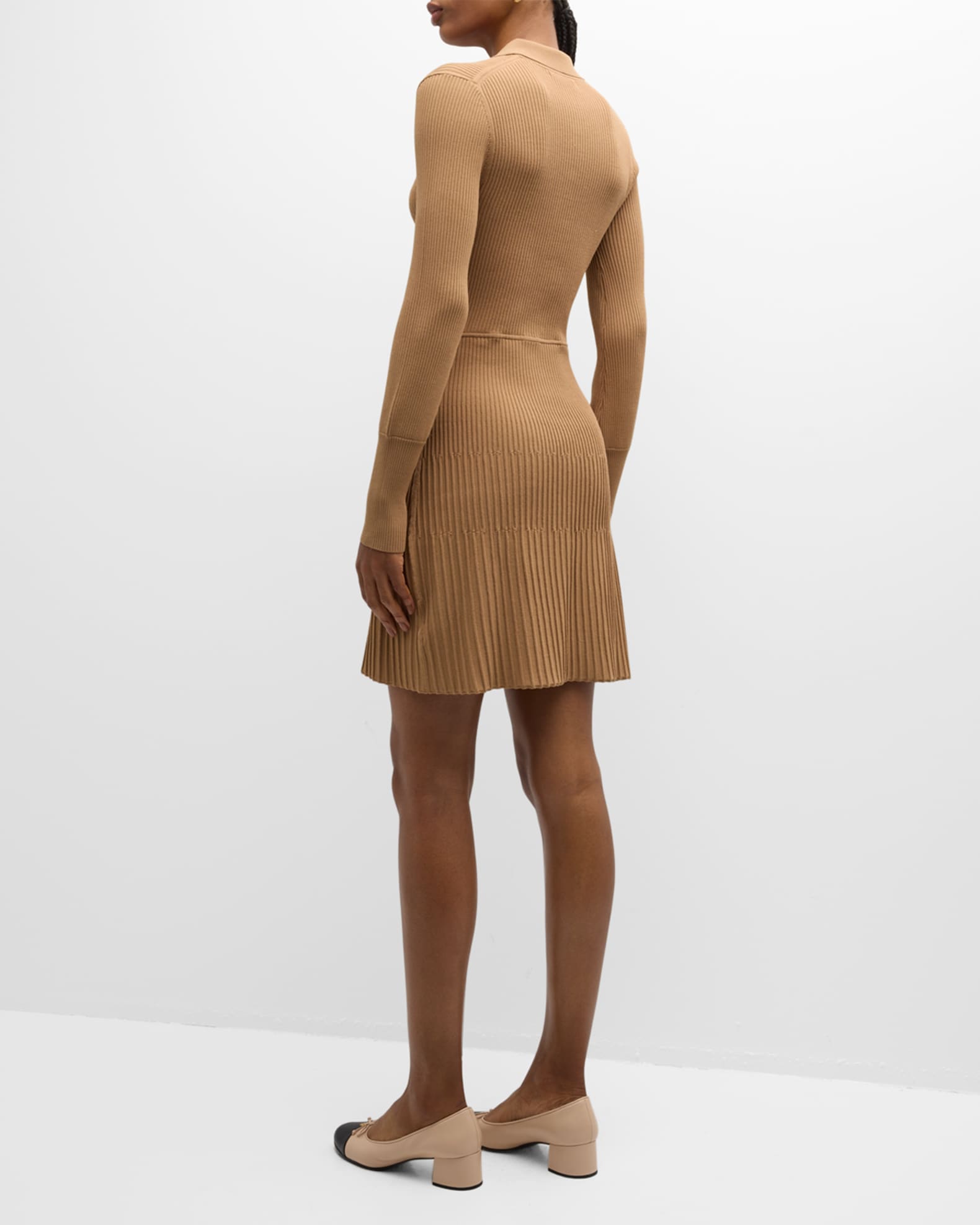 SALE :Luana Long Sleeve Ribbed Mini Dress