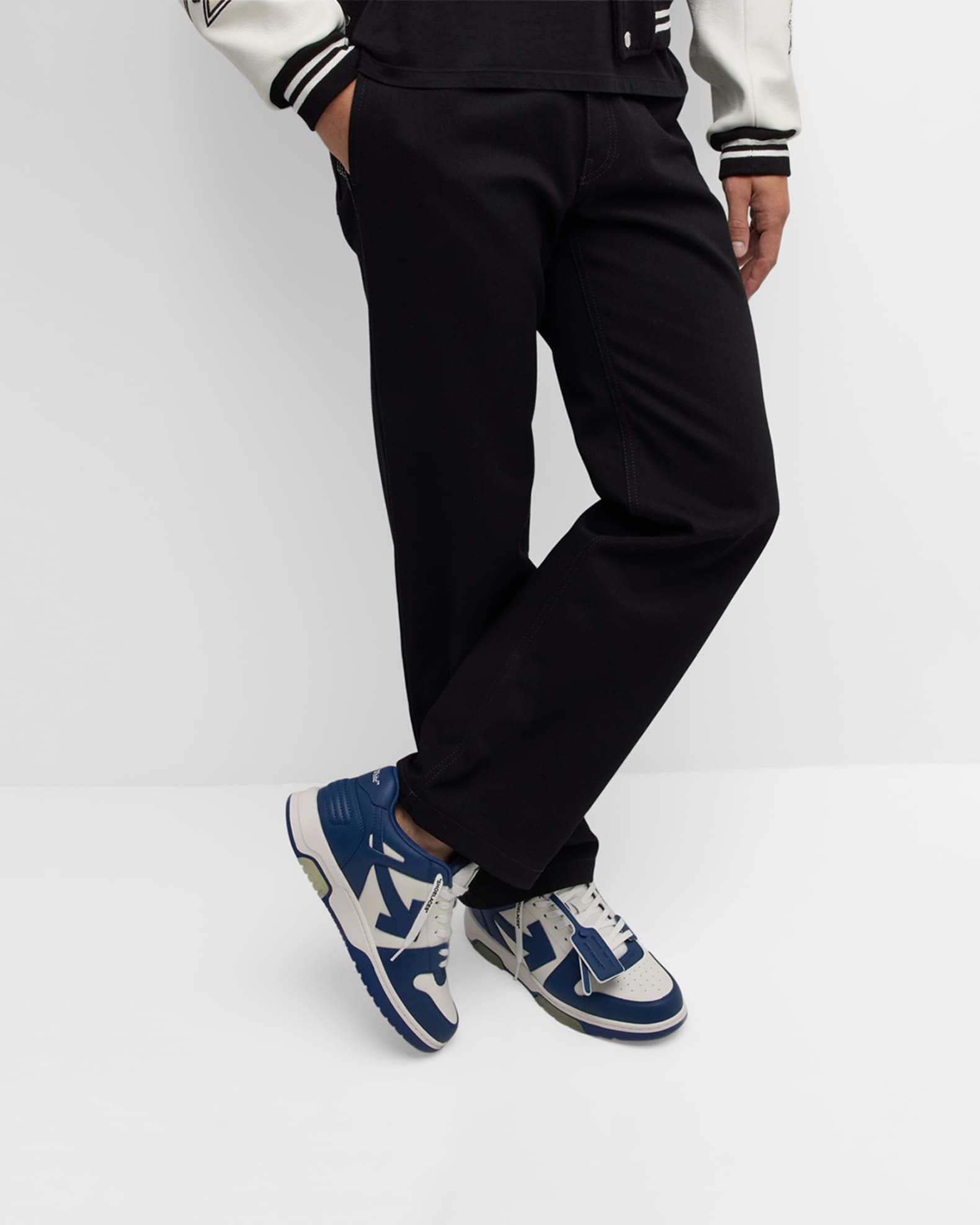 【25SS NEW】Off-White / Out of Office ロゴ レザースニーカー Off-White Out Of Office Leather Sneakers | White | FARFETCH
