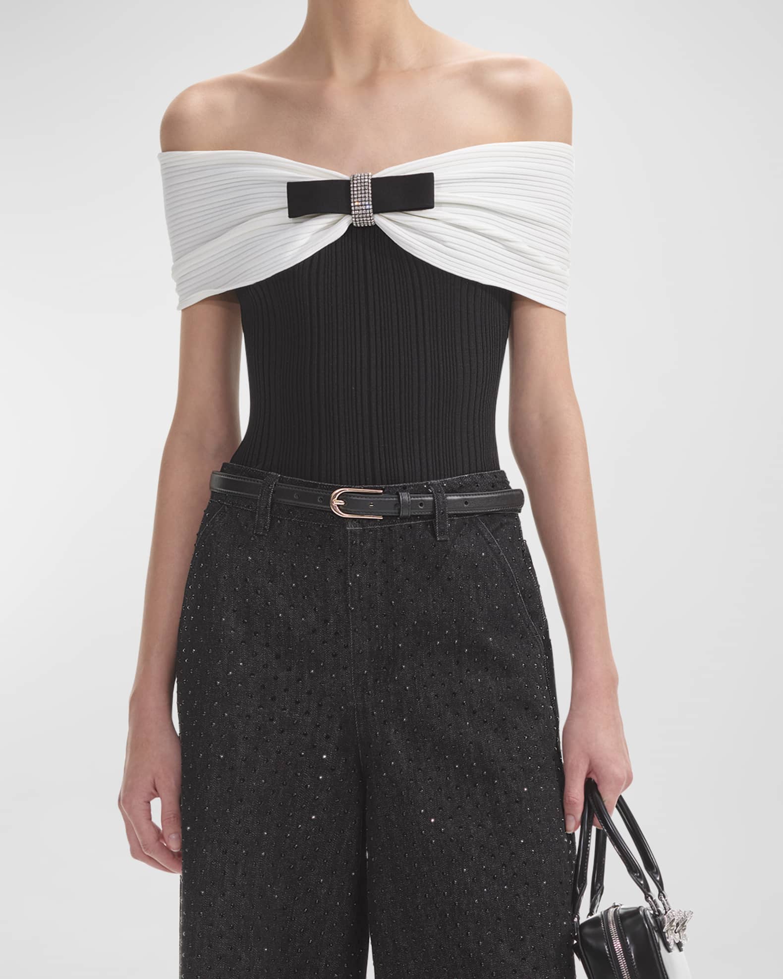 Self portrait off shoulder top 2025