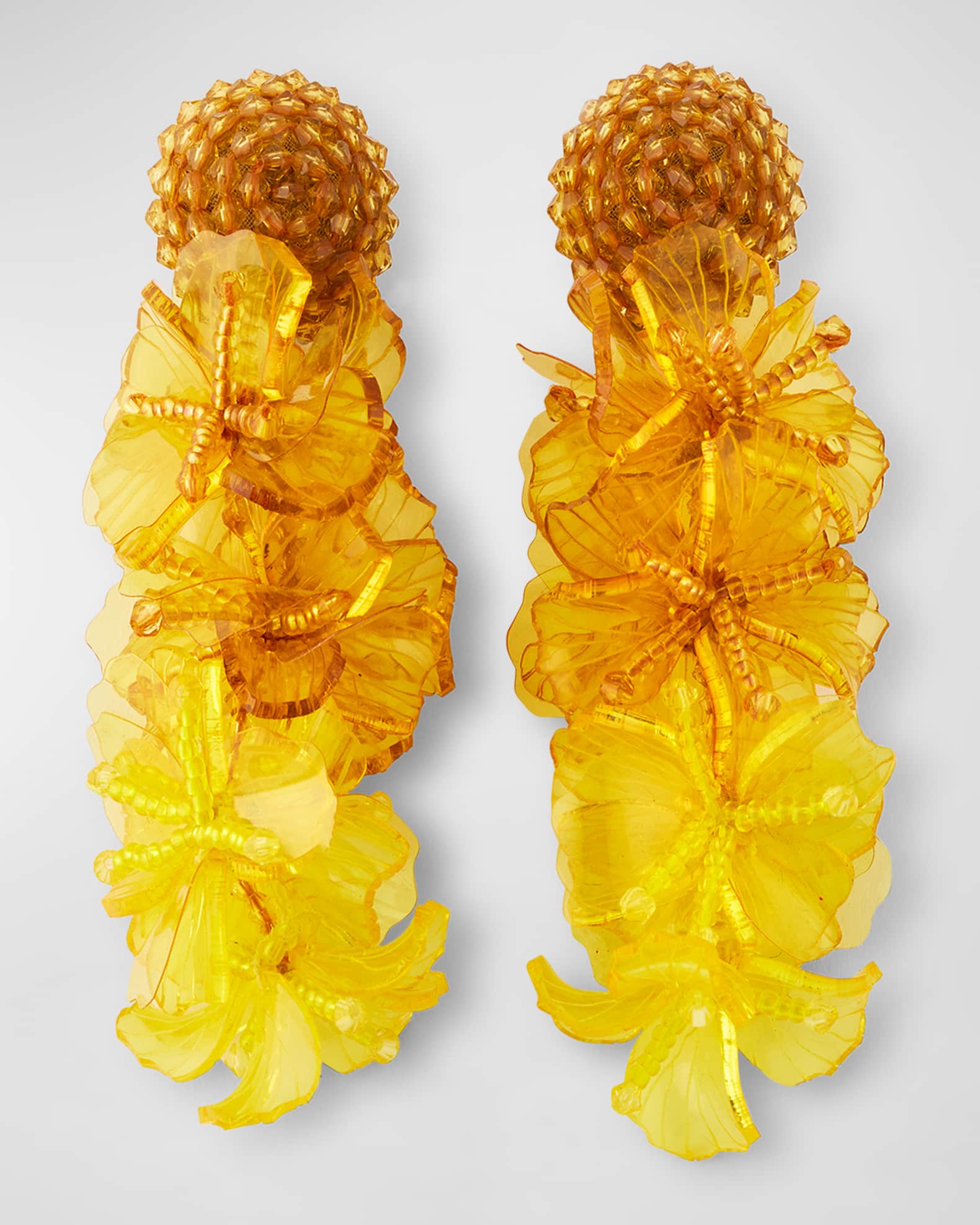 Oscar de la renta beaded earrings discount