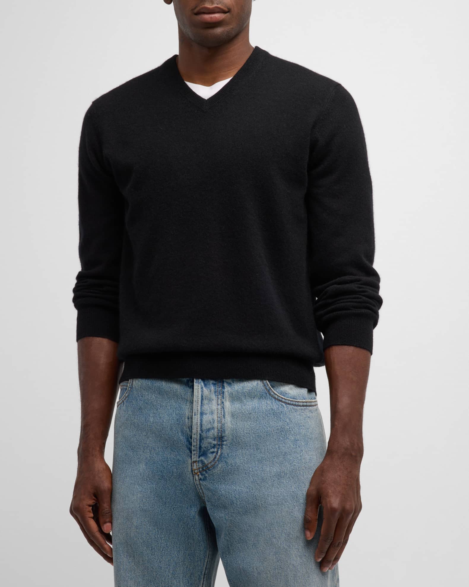 Men s Cashmere V Neck Sweater