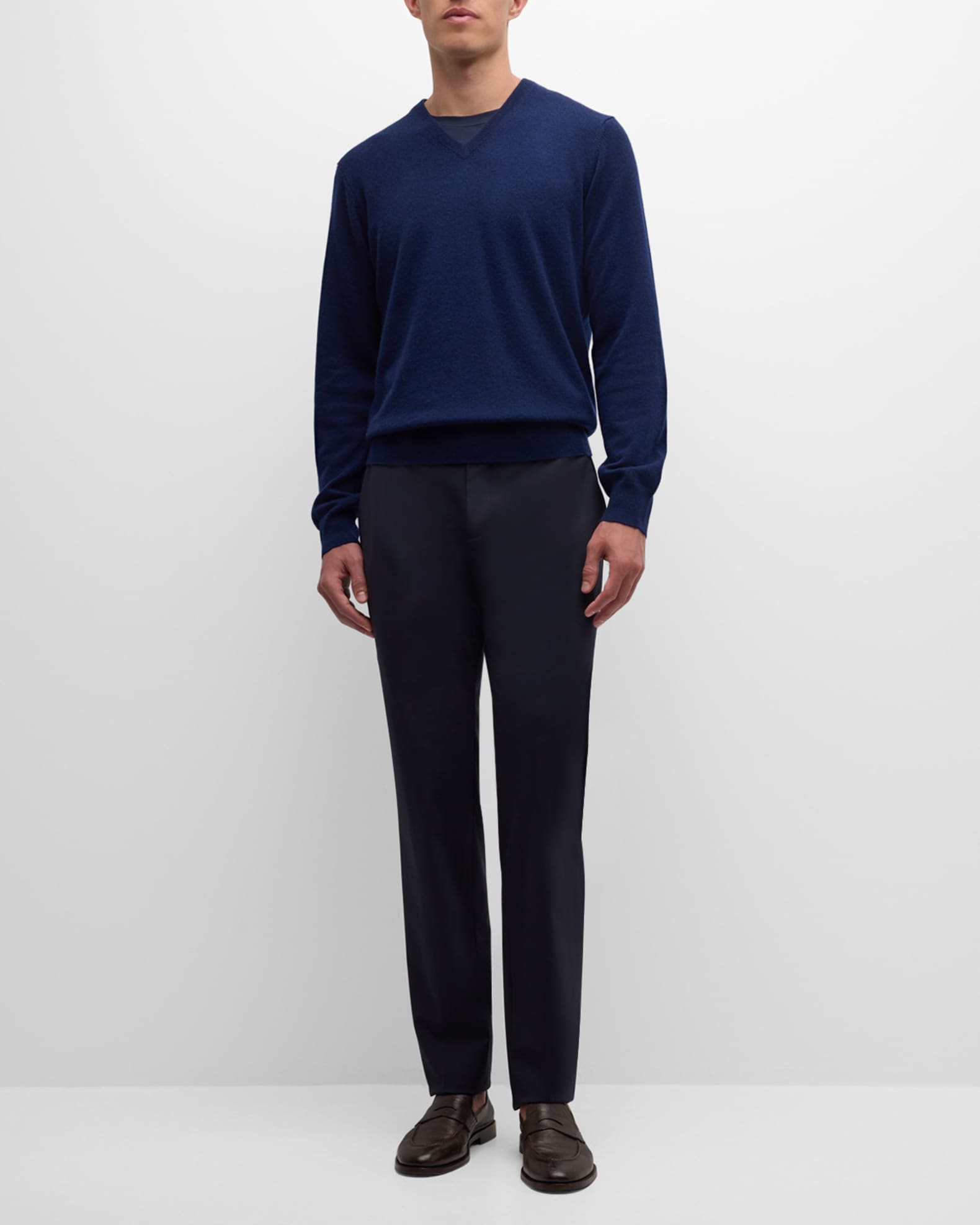 Men's Cashmere V-Neck Sweater 1
