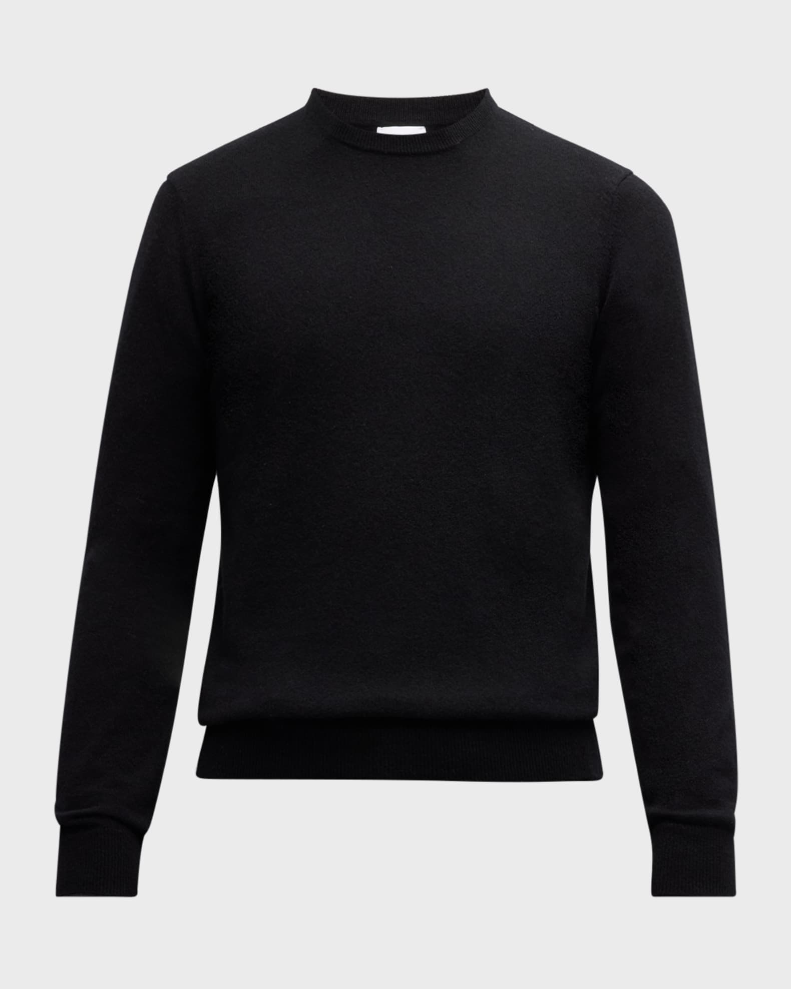 Neiman Marcus Men s Solid Cashmere Crewneck Sweater Neiman Marcus