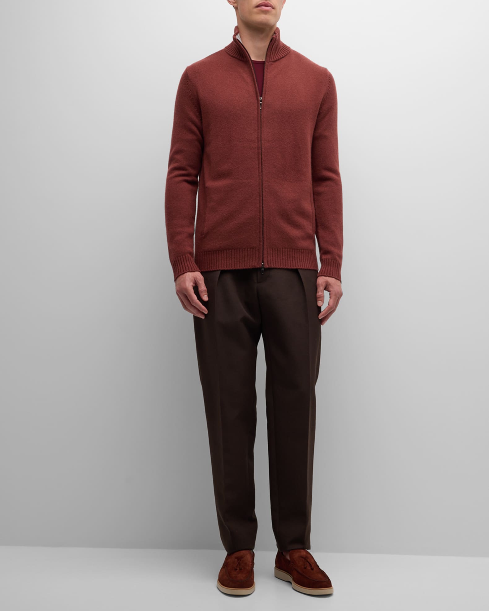 Men's Full-Zip Cashmere Sweater 1