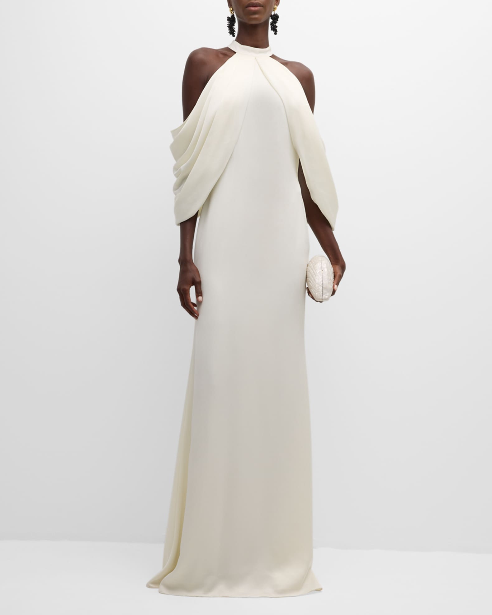 Badgley mischka collection meghan halter column gown shop